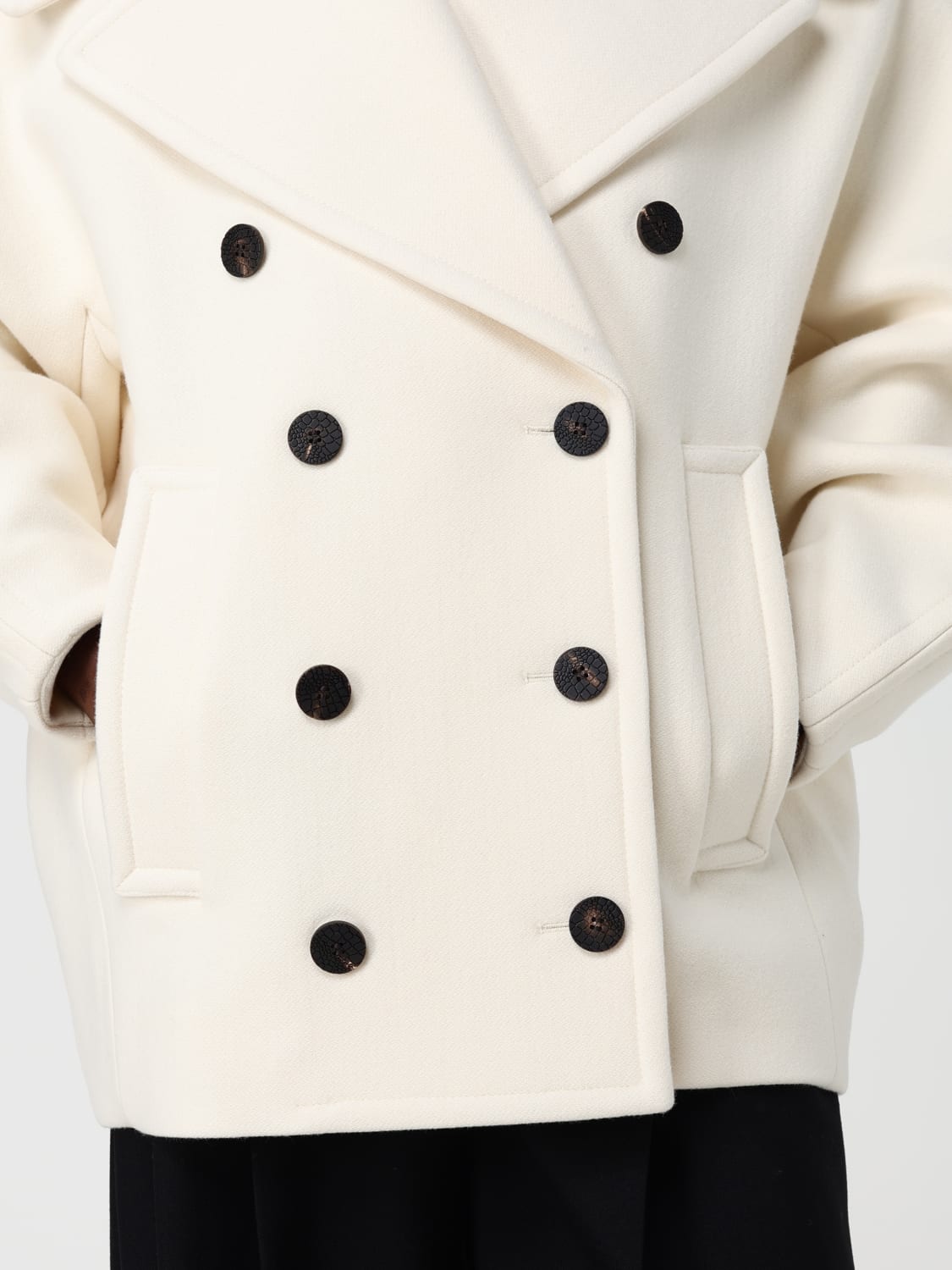 JACQUEMUS COAT: Coat woman Jacquemus, White - Img 5