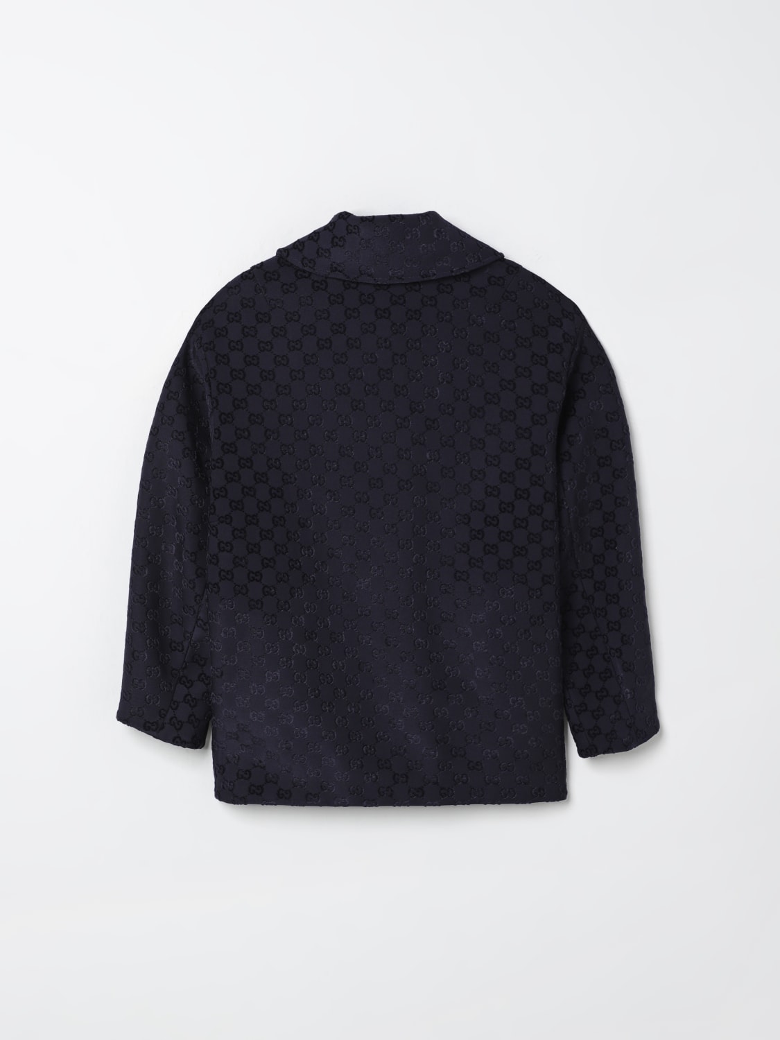 GUCCI COAT: Coat kids Gucci, Blue - Img 2
