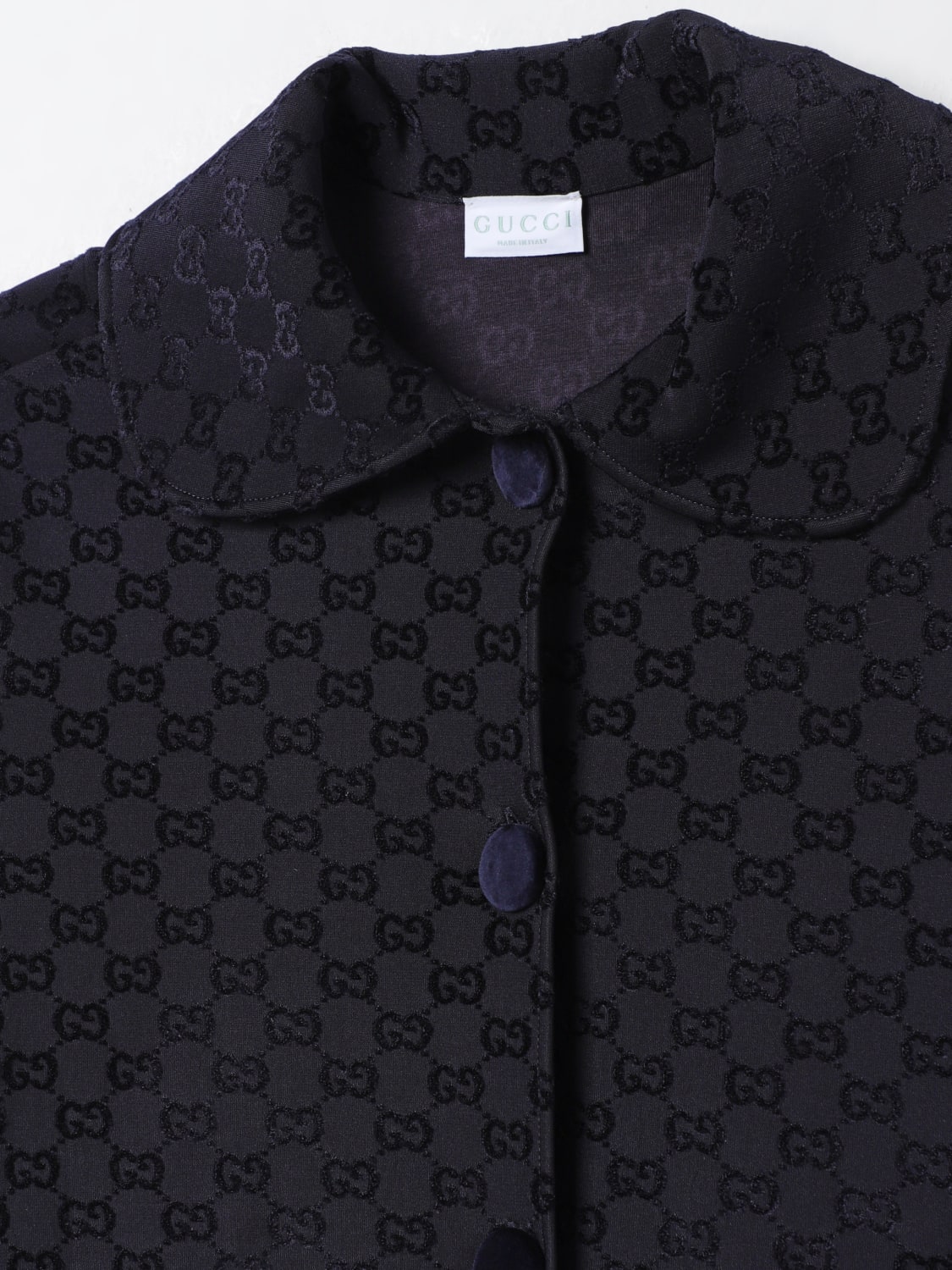 GUCCI COAT: Coat kids Gucci, Blue - Img 3