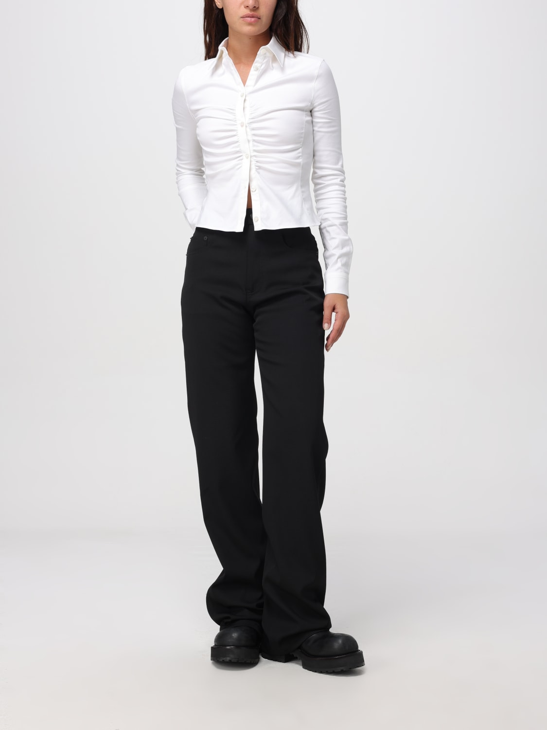 BALENCIAGA SHIRT: Shirt woman Balenciaga, White - Img 2