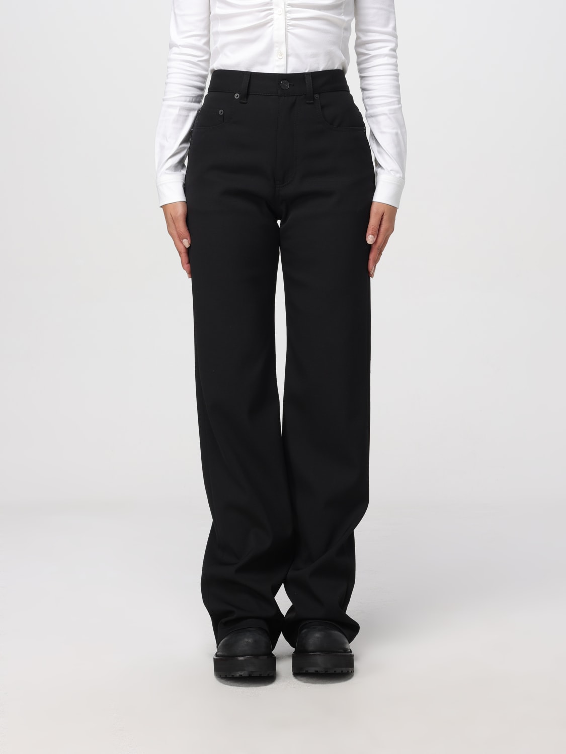 BALENCIAGA JEANS: Pants woman Balenciaga, Black - Img 1