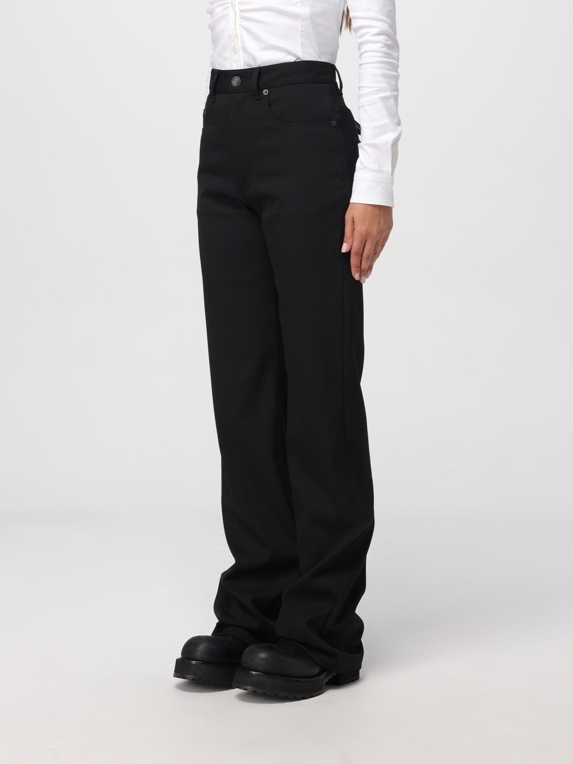 BALENCIAGA JEANS: Pants woman Balenciaga, Black - Img 4