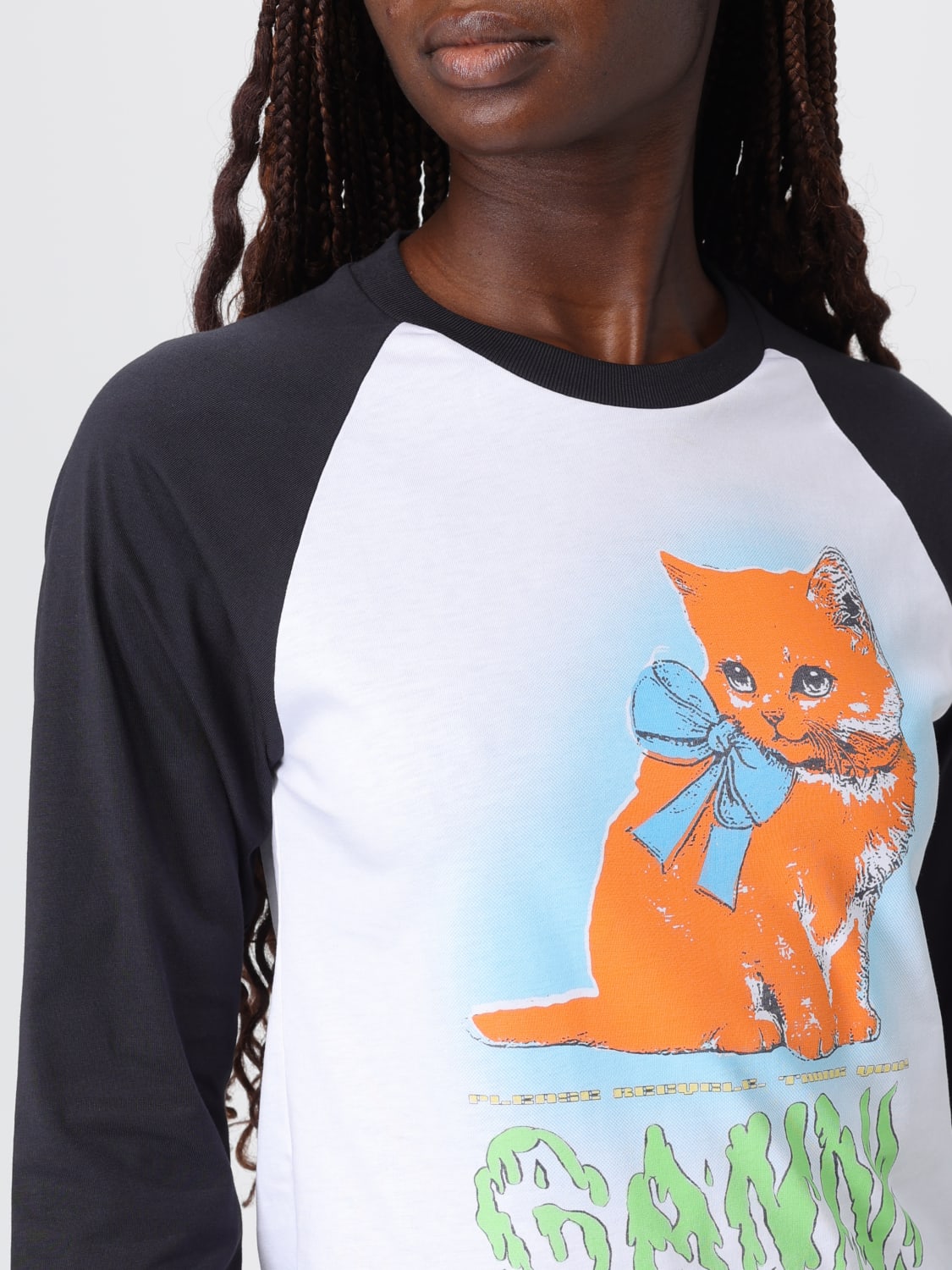 GANNI T-SHIRT: T-shirt woman Ganni, White - Img 3