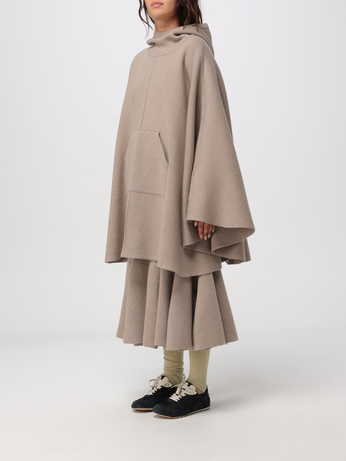 BOTTEGA VENETA COAT: Coat woman Bottega Veneta, Beige - Img 4