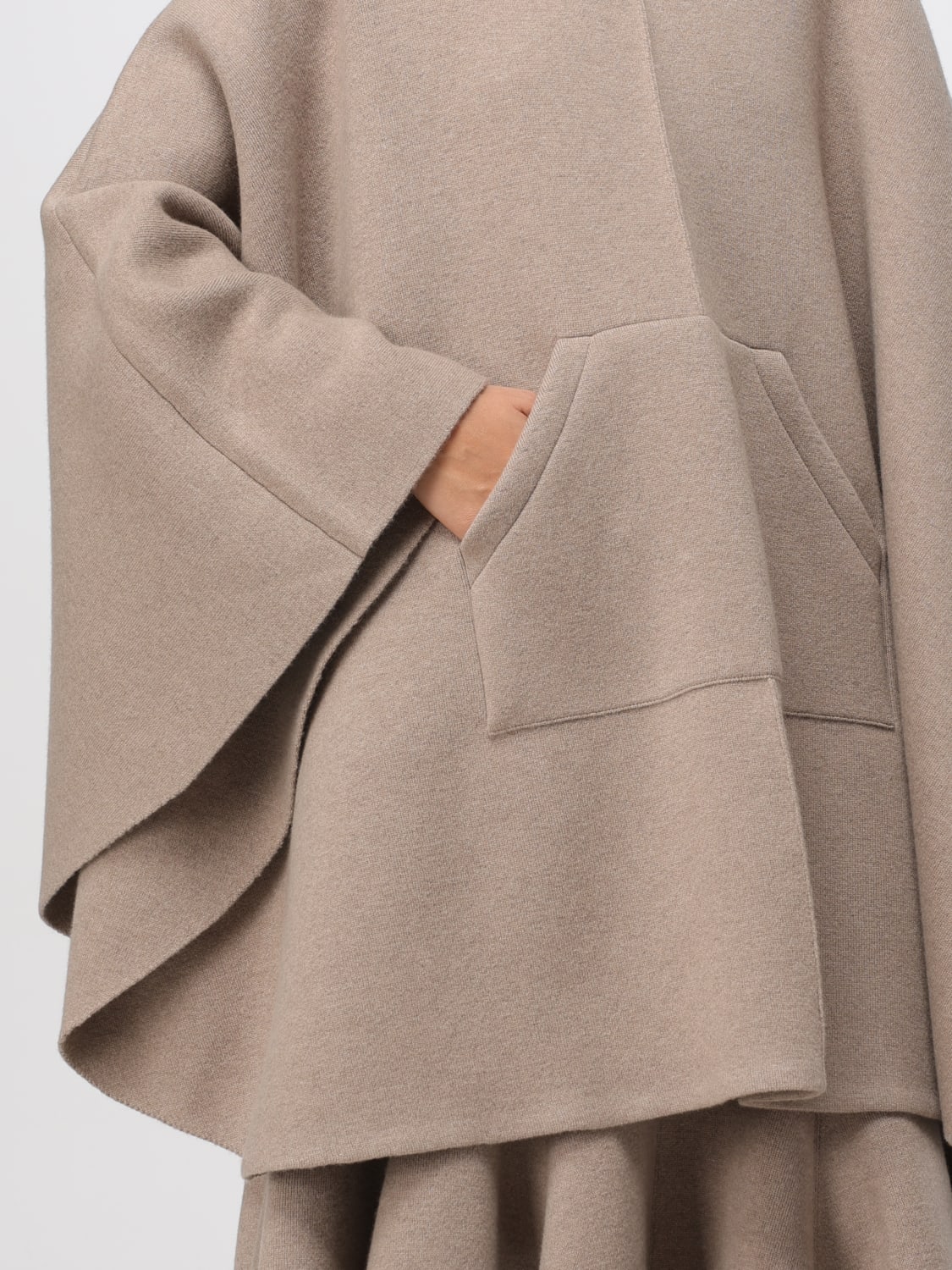 BOTTEGA VENETA COAT: Coat woman Bottega Veneta, Beige - Img 5