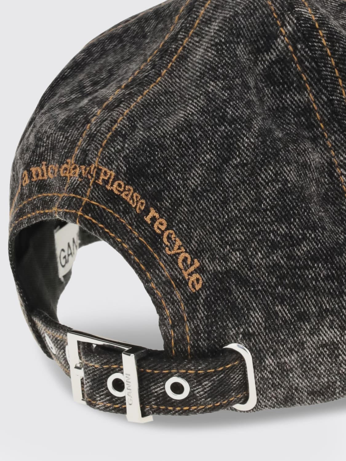 GANNI HAT: Hat woman Ganni, Black - Img 3