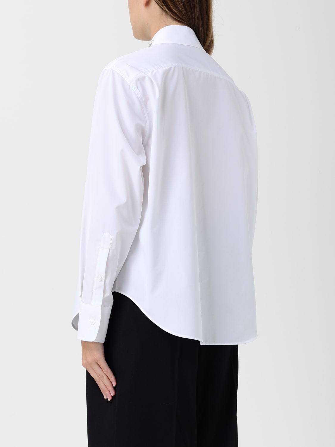 MCQUEEN HEMDBLUSE: Hemdbluse damen McQueen, Weiß - Img 3