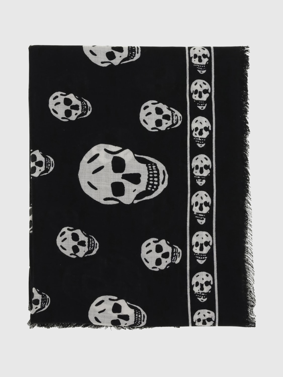 MCQUEEN スカーフ: スカーフ レディース McQueen, ブラック - Img 1