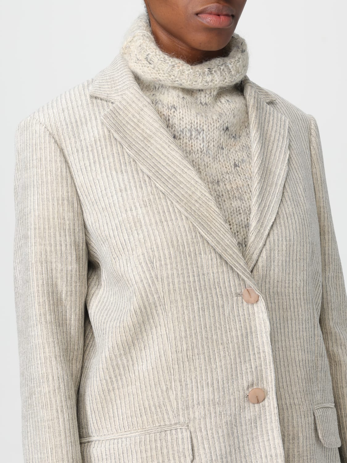 ALYSI VESTE: Blazer femme Alysi, Perle - Img 4