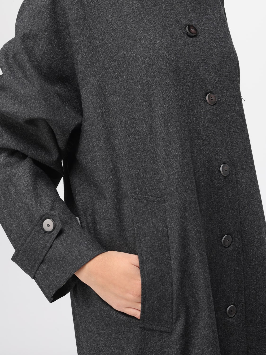 ALYSI COAT: Raincoat woman Alysi, Grey - Img 4