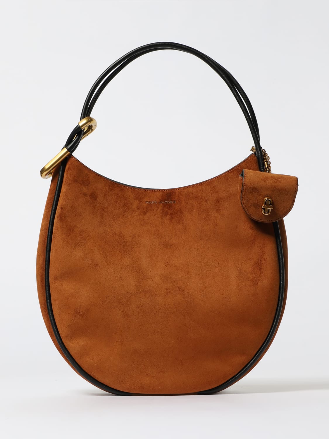 MARC JACOBS BORSA A SPALLA: Borsa The Large Hobo Marc Jacobs in camoscio , Beige - Img 1