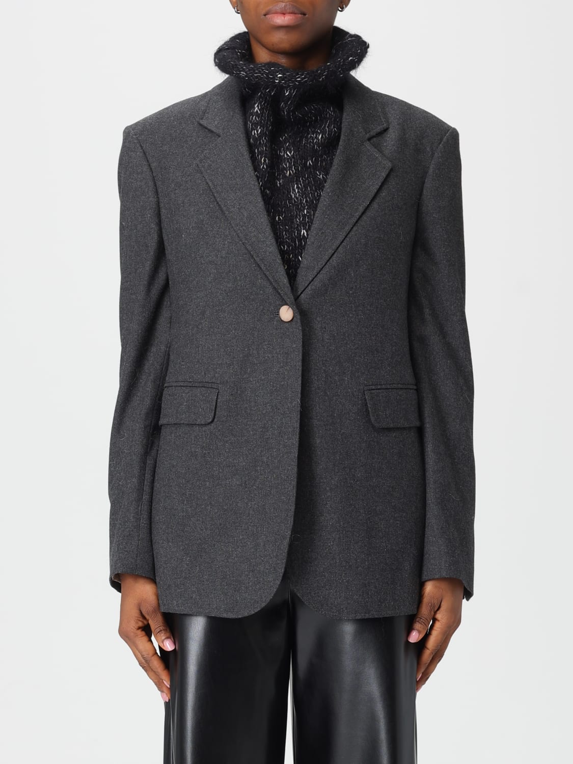 ALYSI JACKET: Blazer woman Alysi, Grey - Img 1