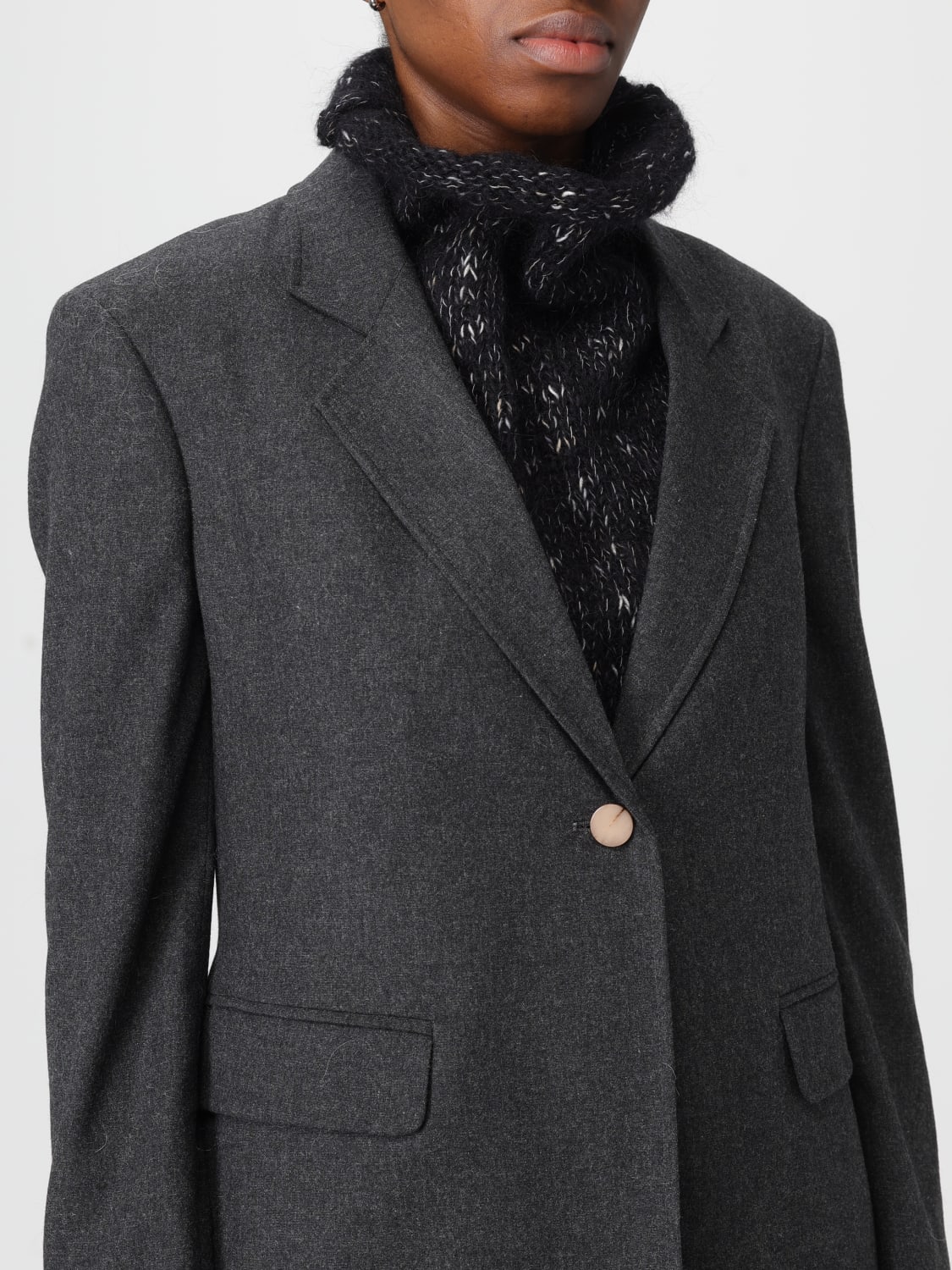 ALYSI JACKET: Blazer woman Alysi, Grey - Img 4