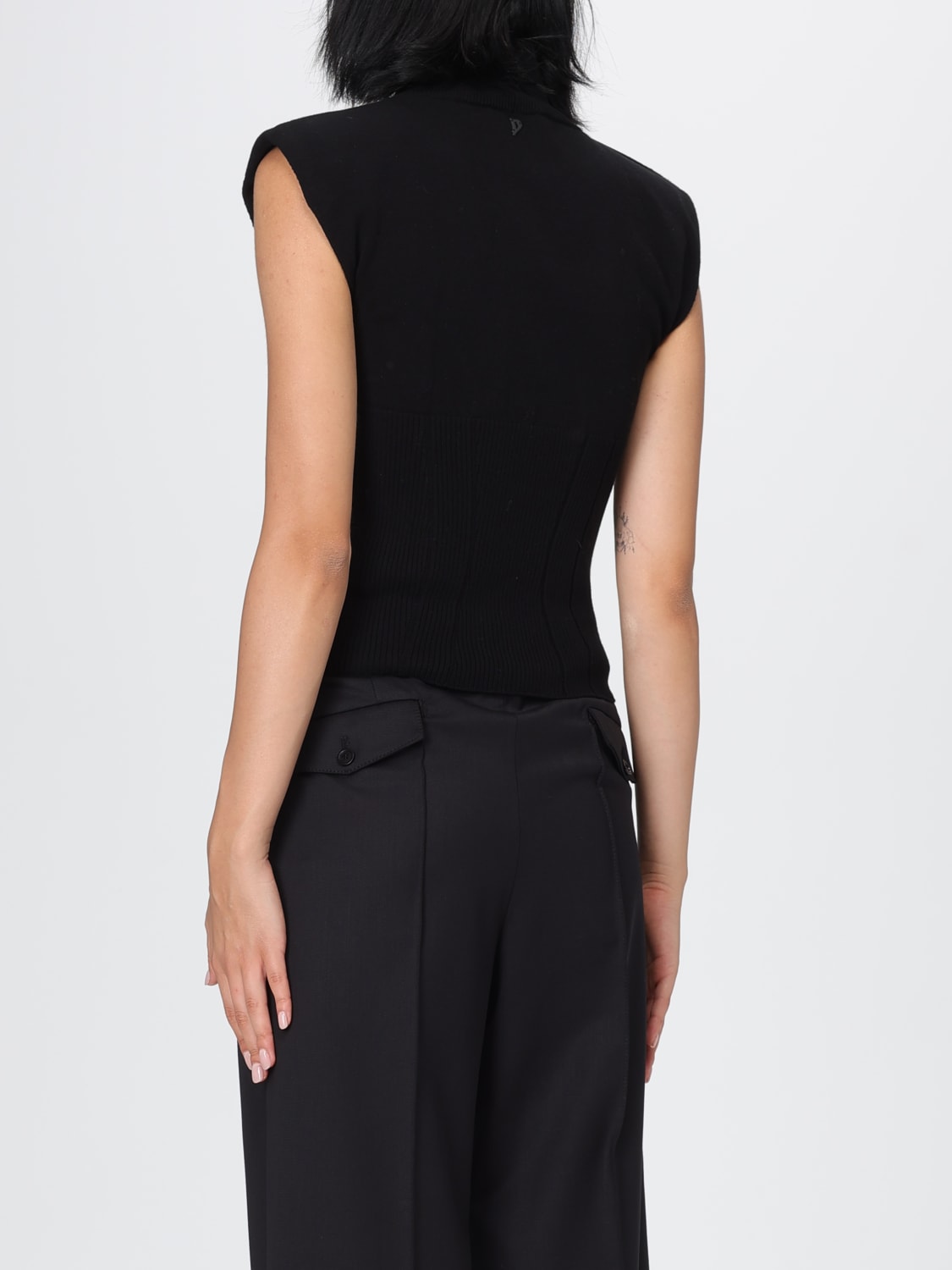 DONDUP SWEATER: Sweater woman Dondup, Black - Img 2