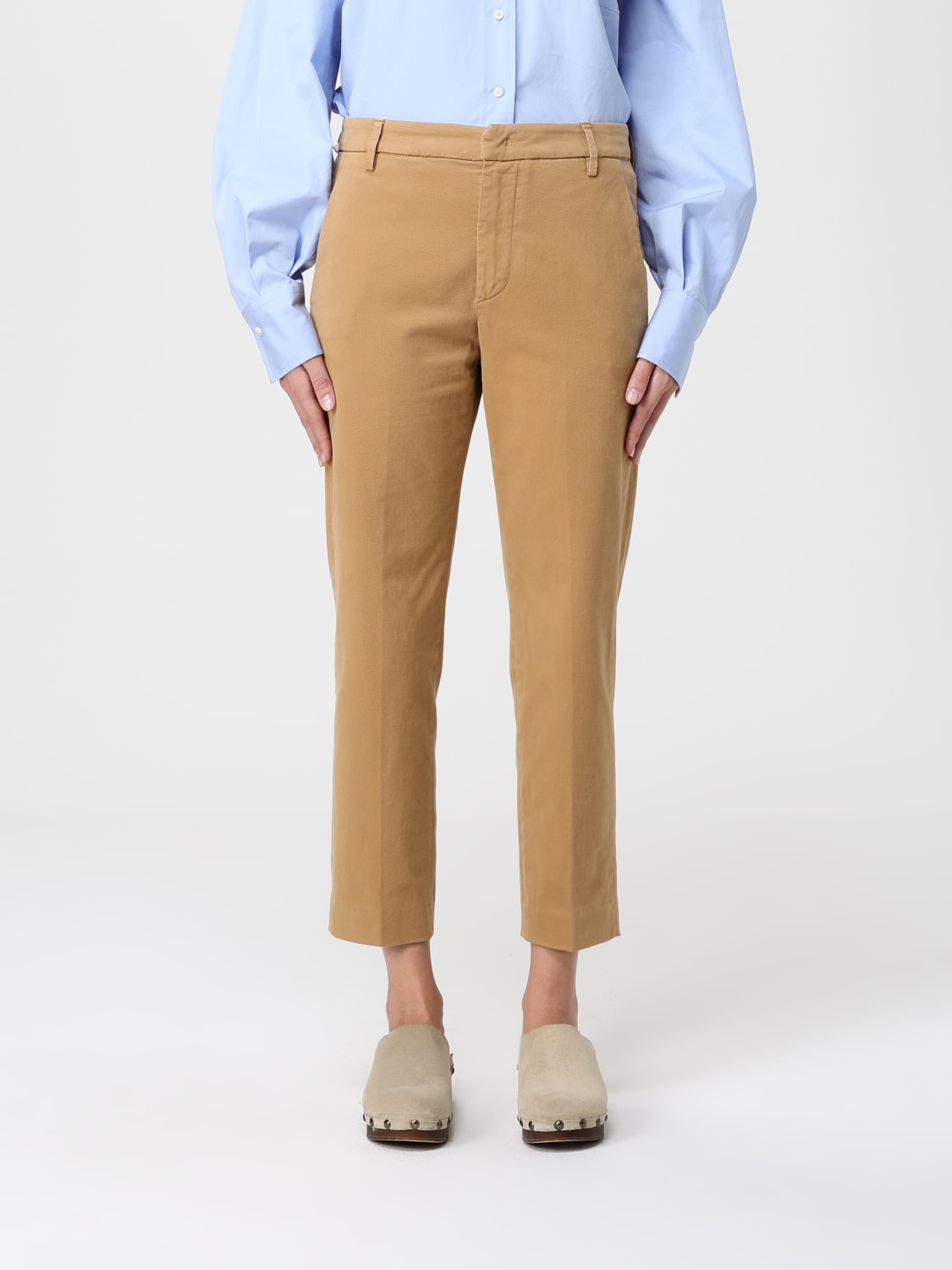 DONDUP PANTALONI: Pantalone Dondup in cotone , Cammello - Img 1