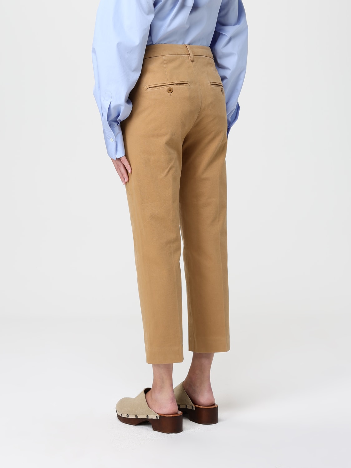 DONDUP PANTALONI: Pantalone Dondup in cotone , Cammello - Img 2