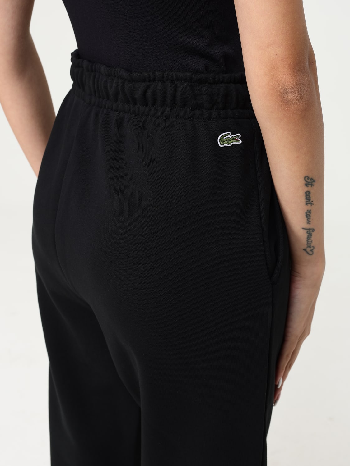 LACOSTE PANTS: Pants woman Lacoste, Black - Img 3