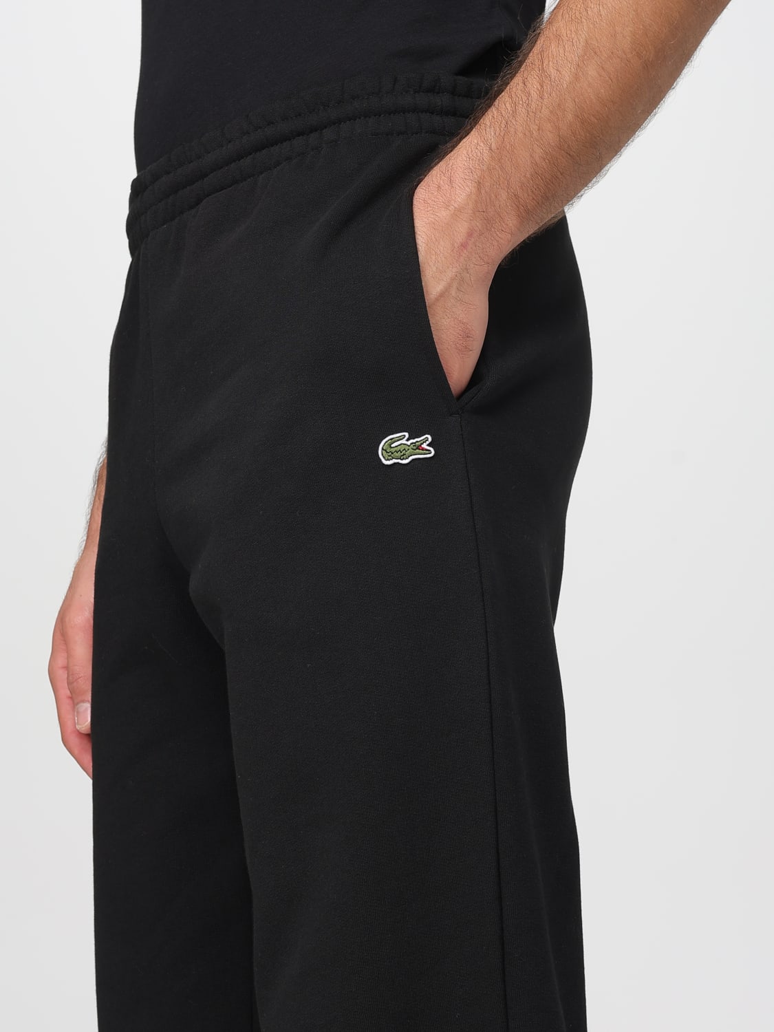 LACOSTE PANTS: Pants men Lacoste, Black - Img 3