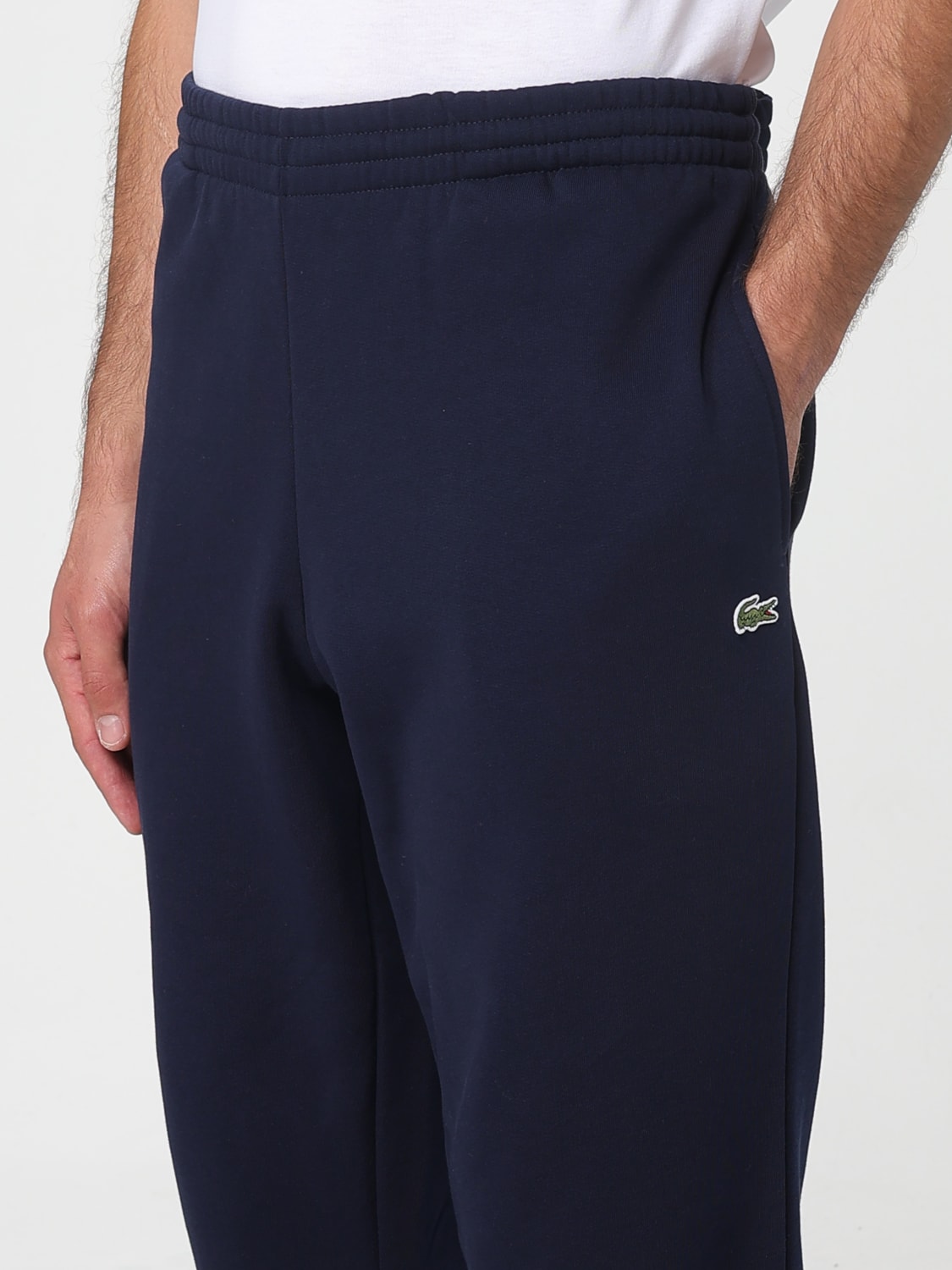 LACOSTE PANTS: Pants men Lacoste, Blue - Img 3