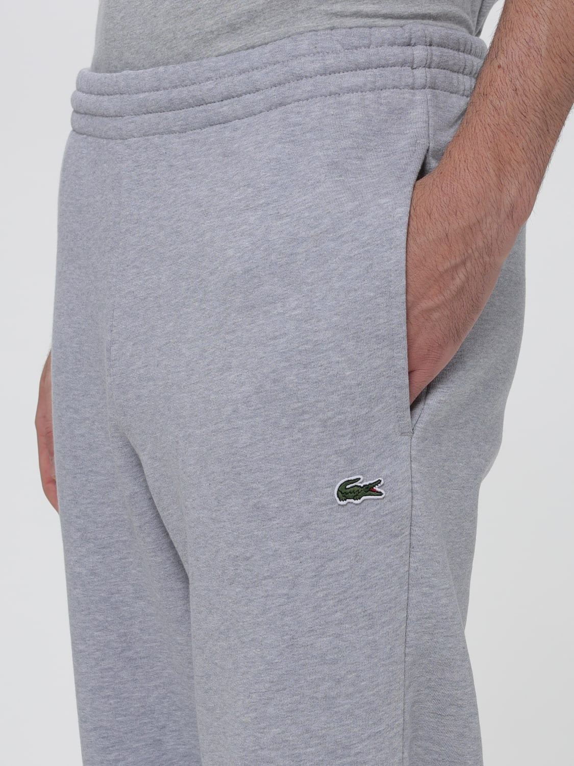 LACOSTE PANTS: Pants men Lacoste, Grey - Img 3