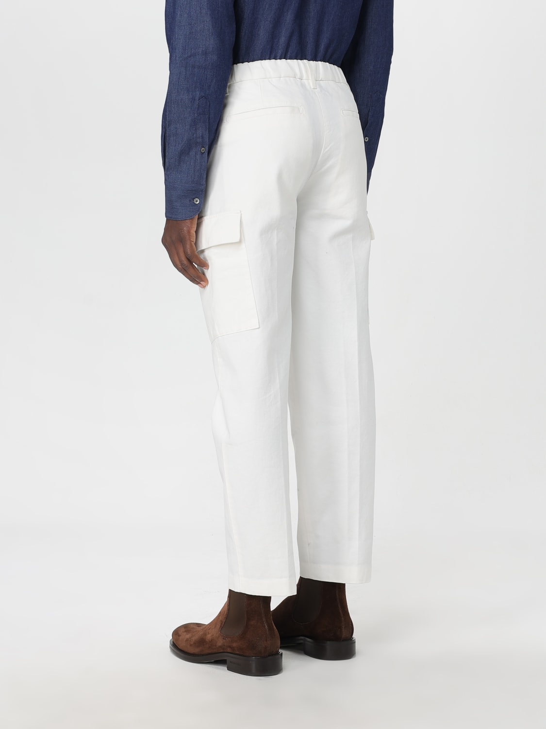 DONDUP PANTS: Pants men Dondup, White - Img 2