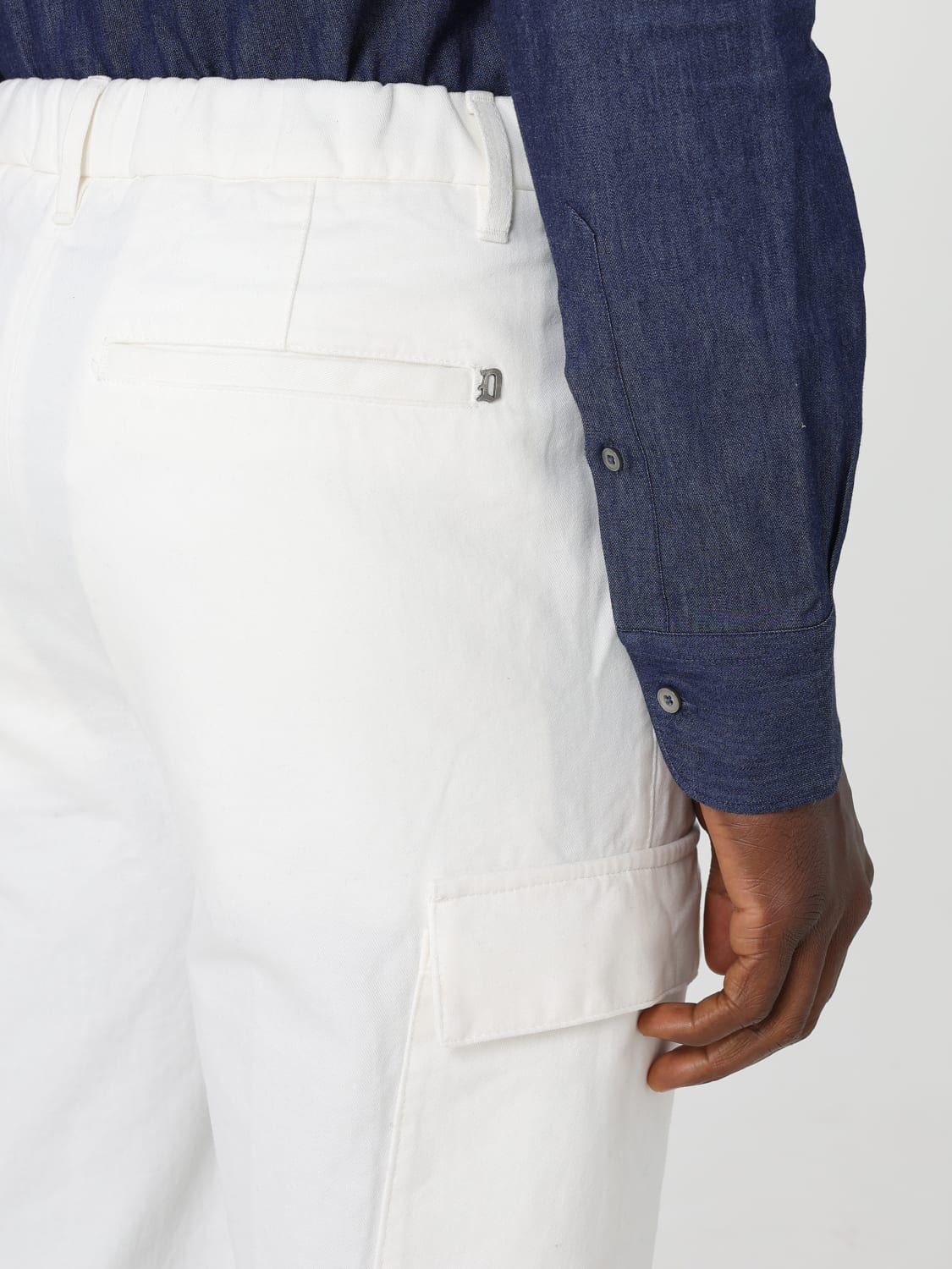 DONDUP PANTS: Pants men Dondup, White - Img 3