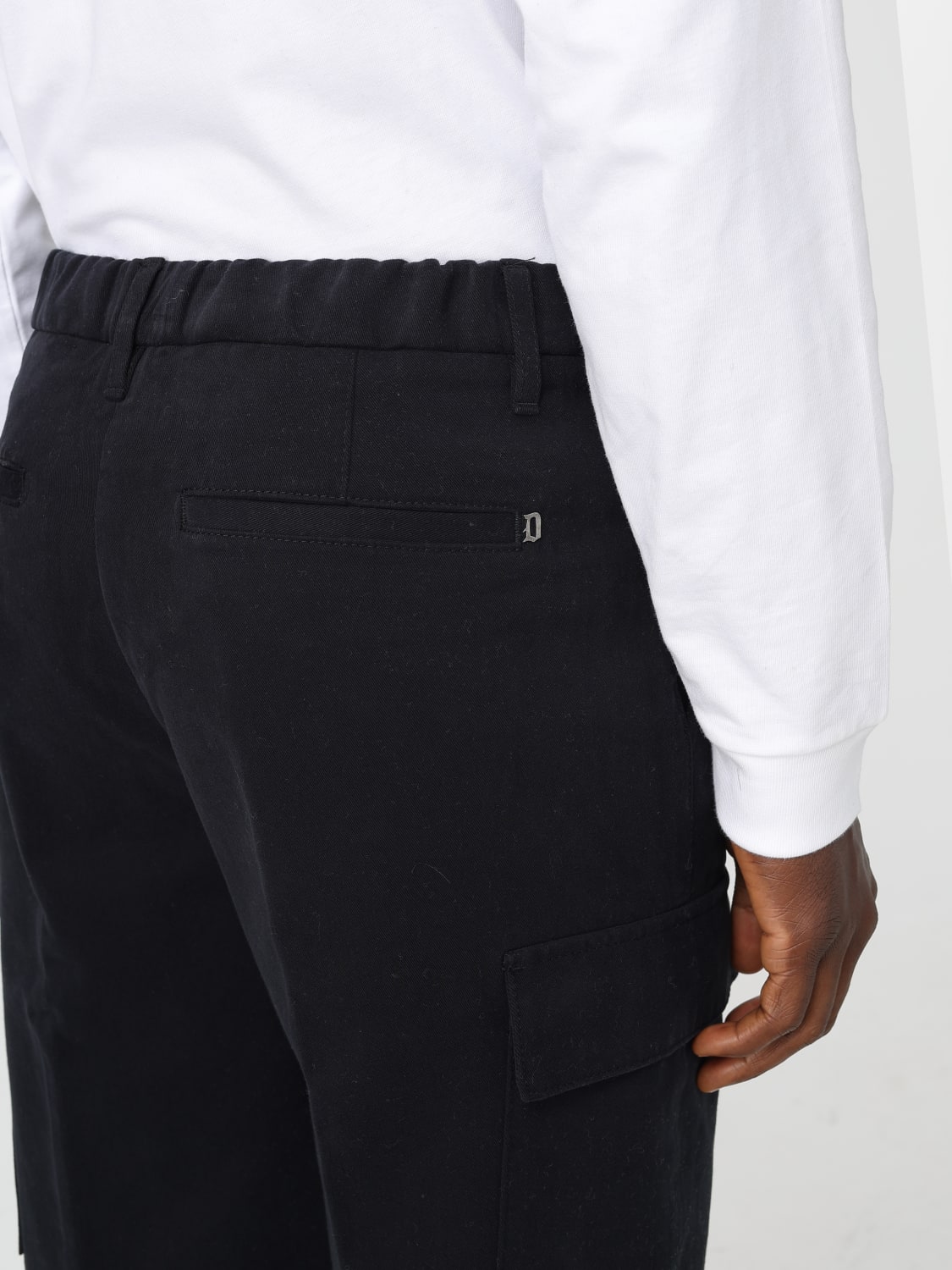 DONDUP 裤子: 裤子 男士 Dondup, 黑色 - Img 3