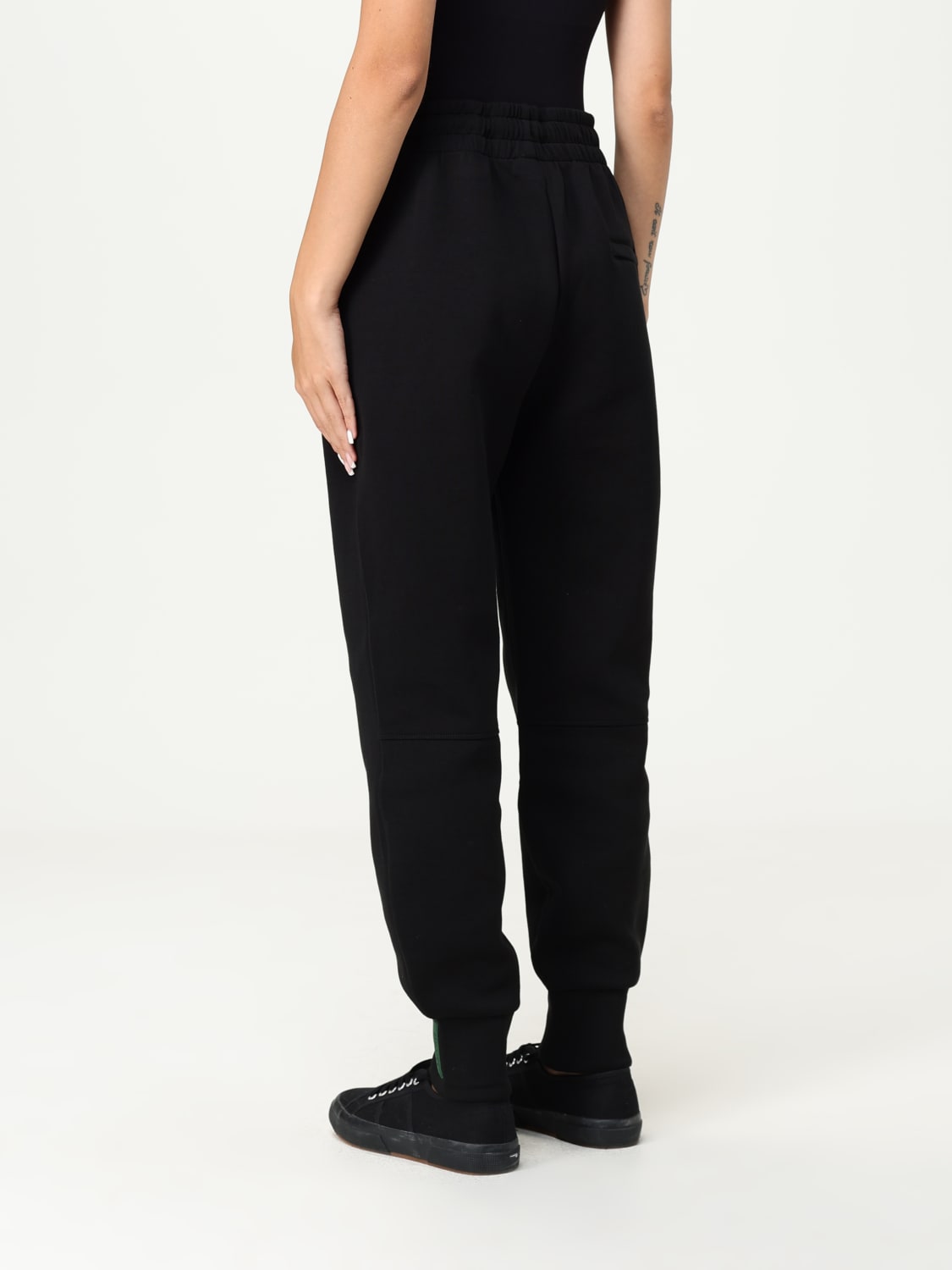 LACOSTE PANTS: Pants woman Lacoste, Black - Img 2