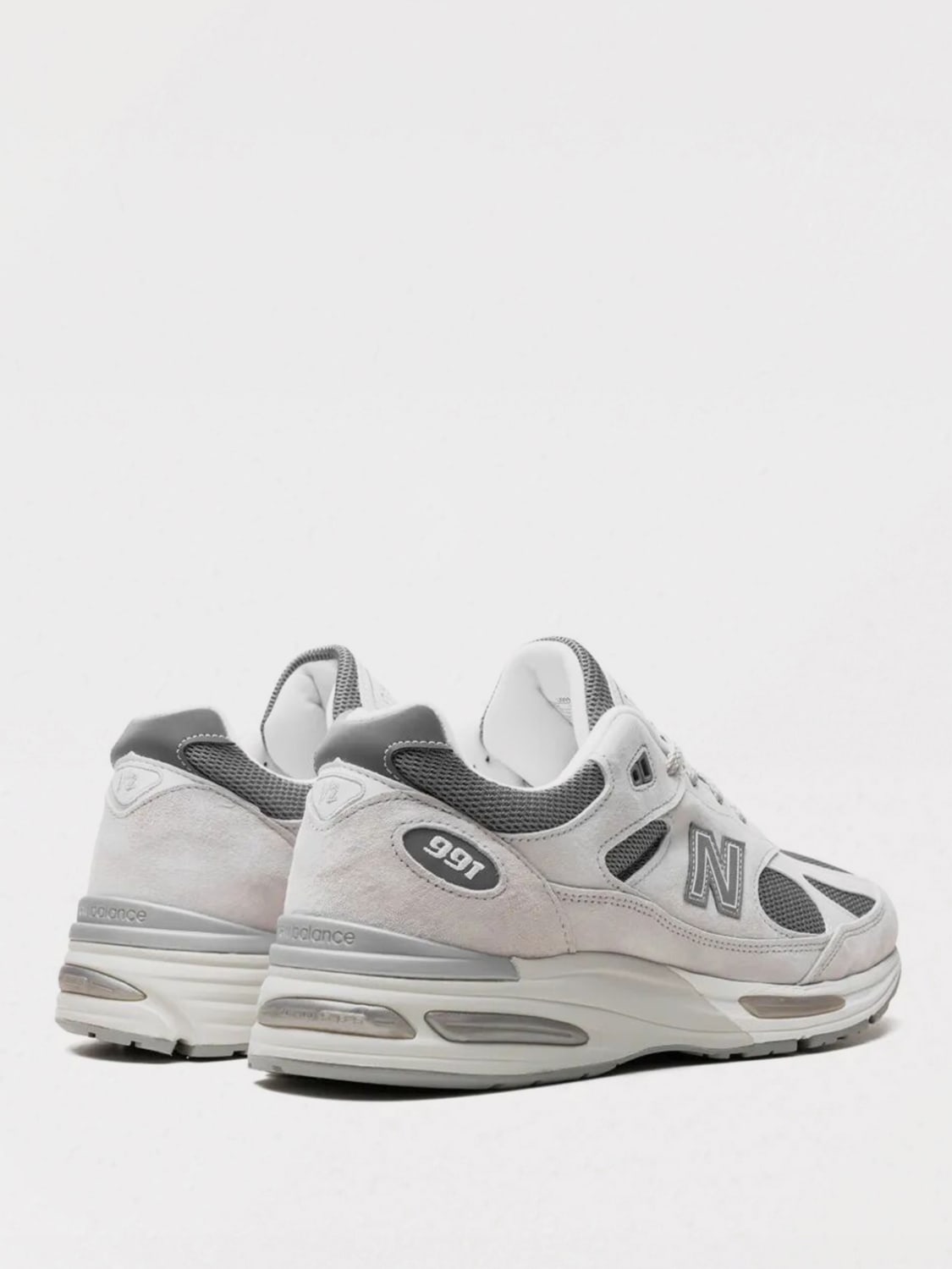 NEW BALANCE SNEAKERS: Sneakers Made in UK 991v2 New Balance in camoscio e mesh , Grigio - Img 3