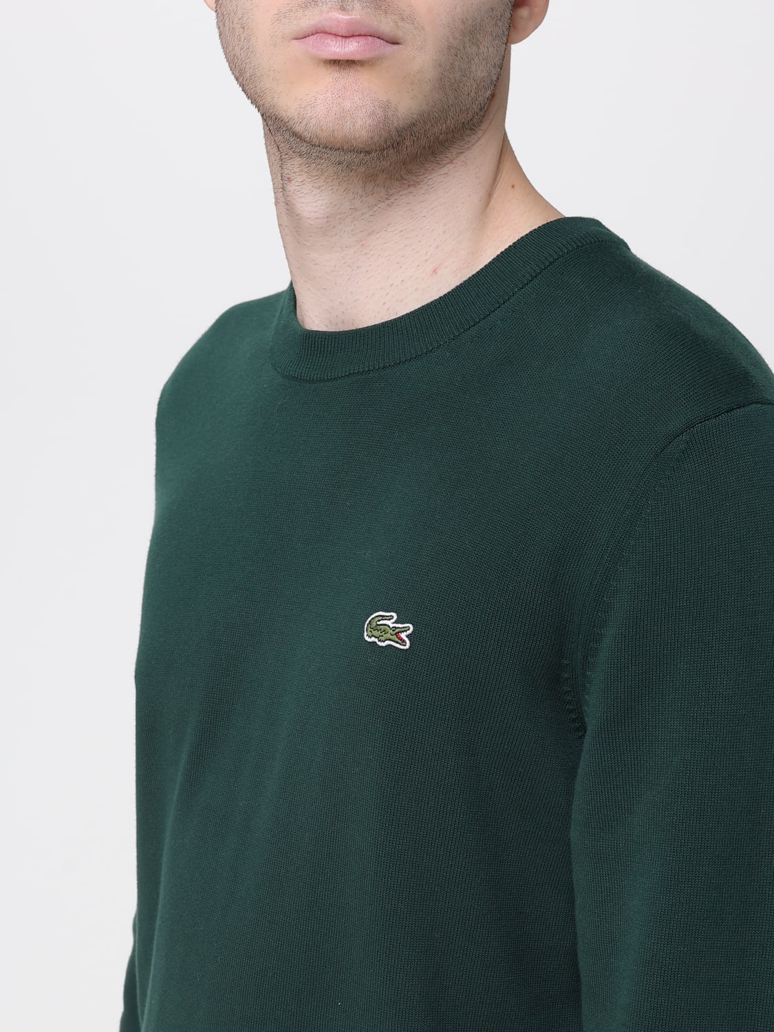 LACOSTE SWEATER: Sweater men Lacoste, Green - Img 3