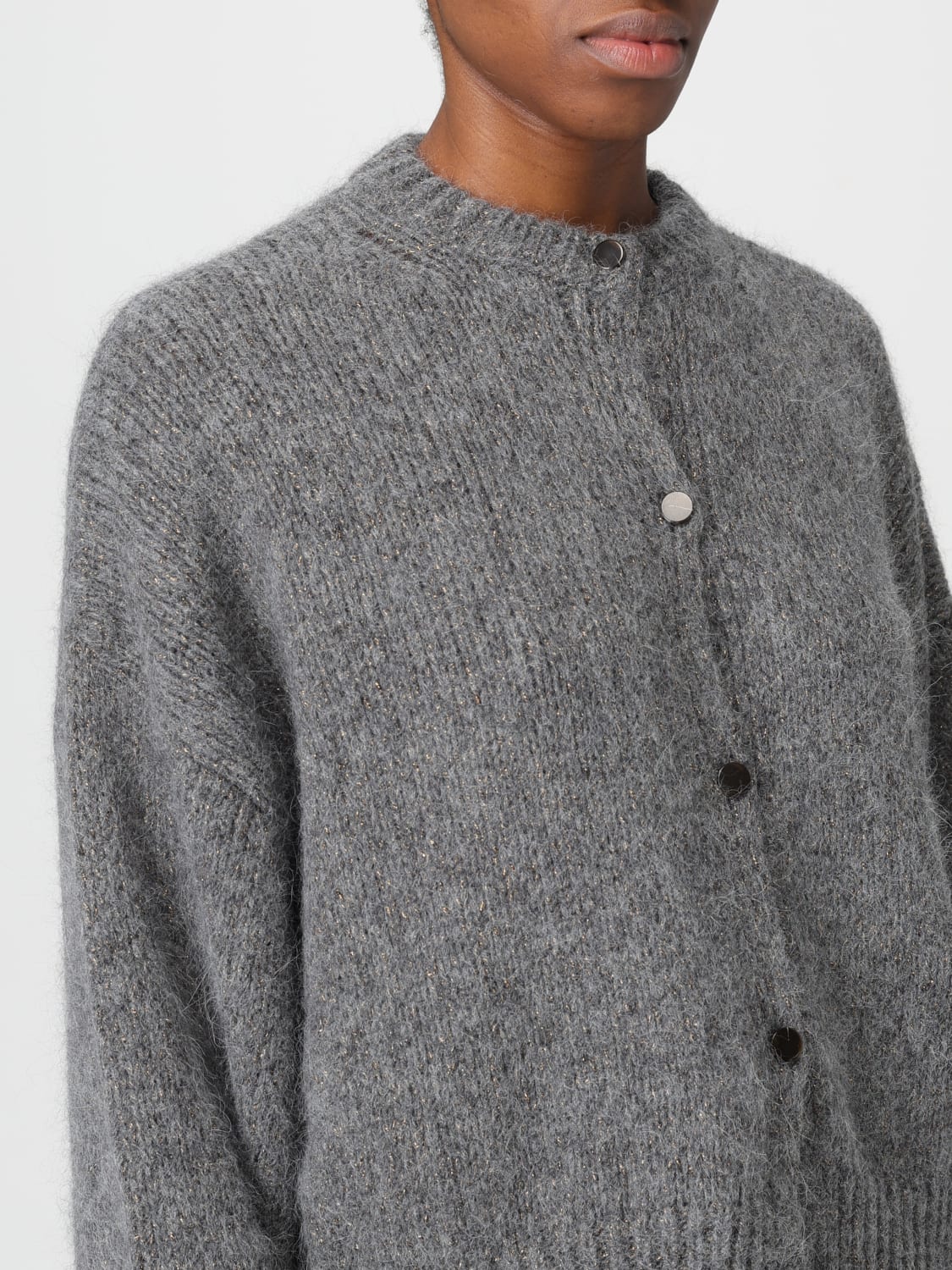 ALYSI CARDIGAN: Cardigan woman Alysi, Grey - Img 3