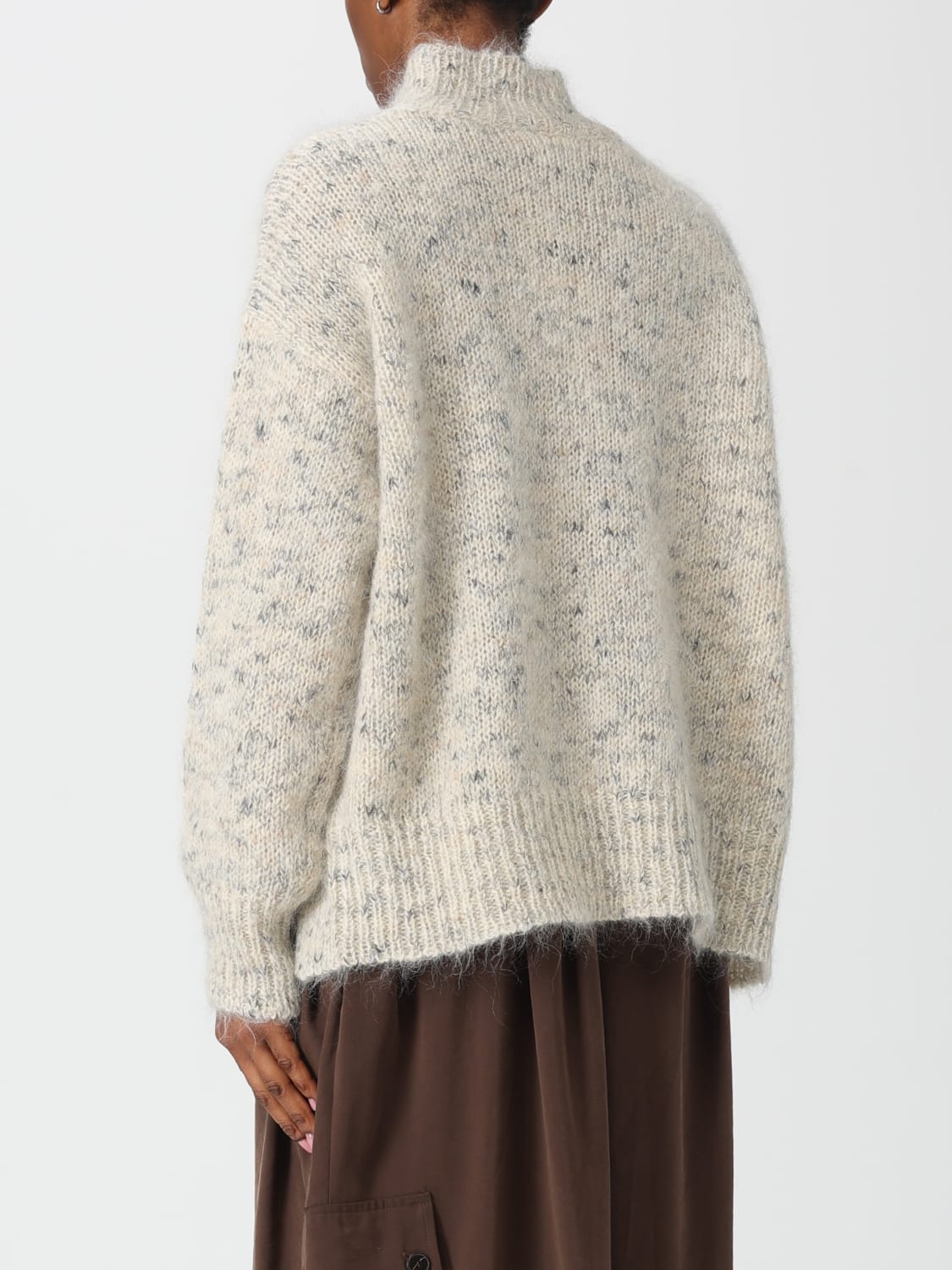 ALYSI SWEATER: Sweater woman Alysi, White - Img 2