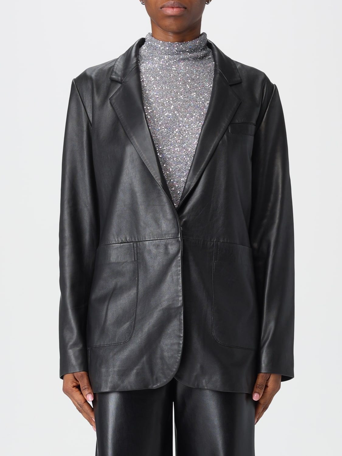 ALYSI CHAQUETA: Americana mujer Alysi, Negro - Img 1