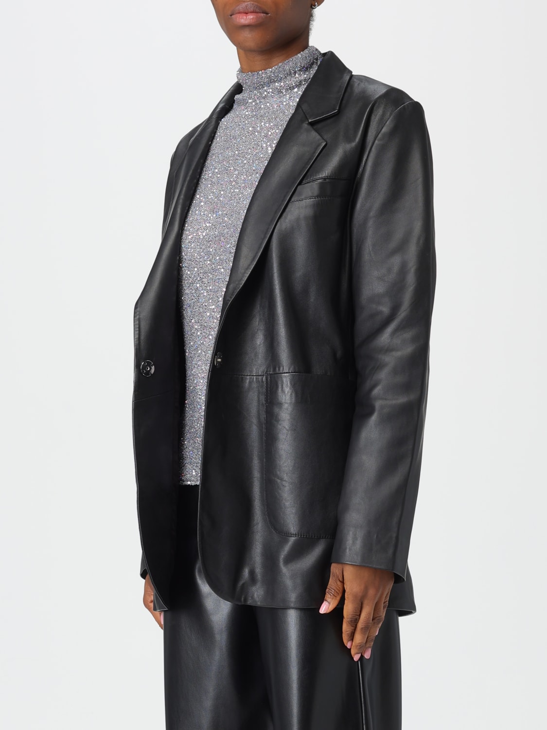 ALYSI CHAQUETA: Americana mujer Alysi, Negro - Img 3