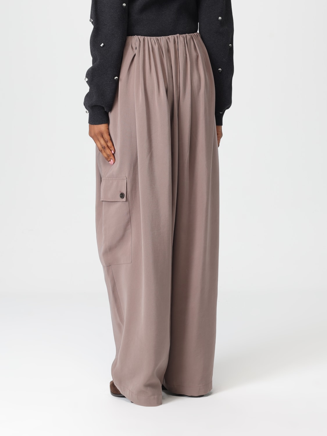 ALYSI PANTS: Pants woman Alysi, Smoke Grey - Img 2
