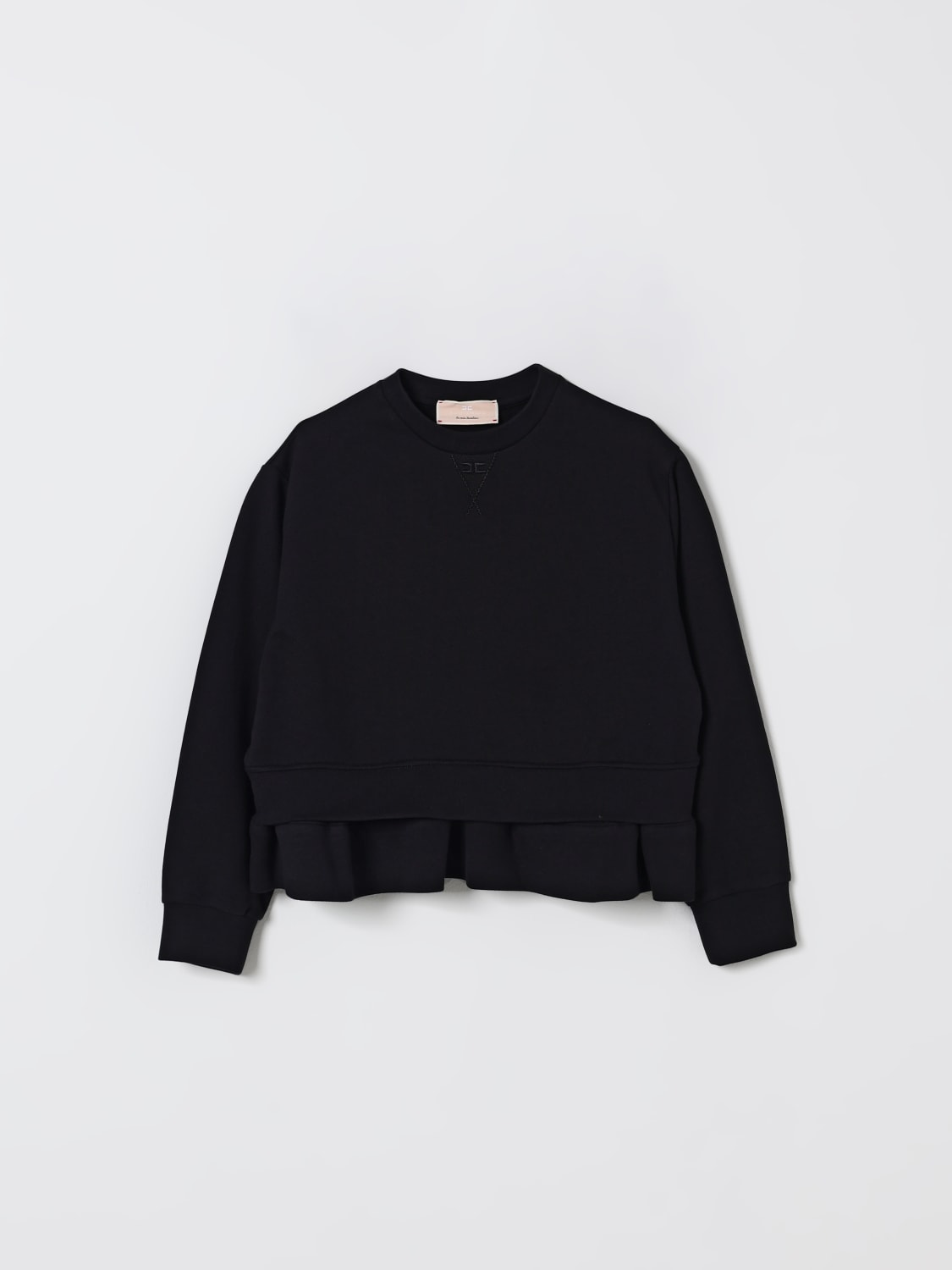 ELISABETTA FRANCHI LA MIA BAMBINA MAGLIA: Felpa Elisabetta Franchi La Mia Bambina in cotone , Nero - Img 1