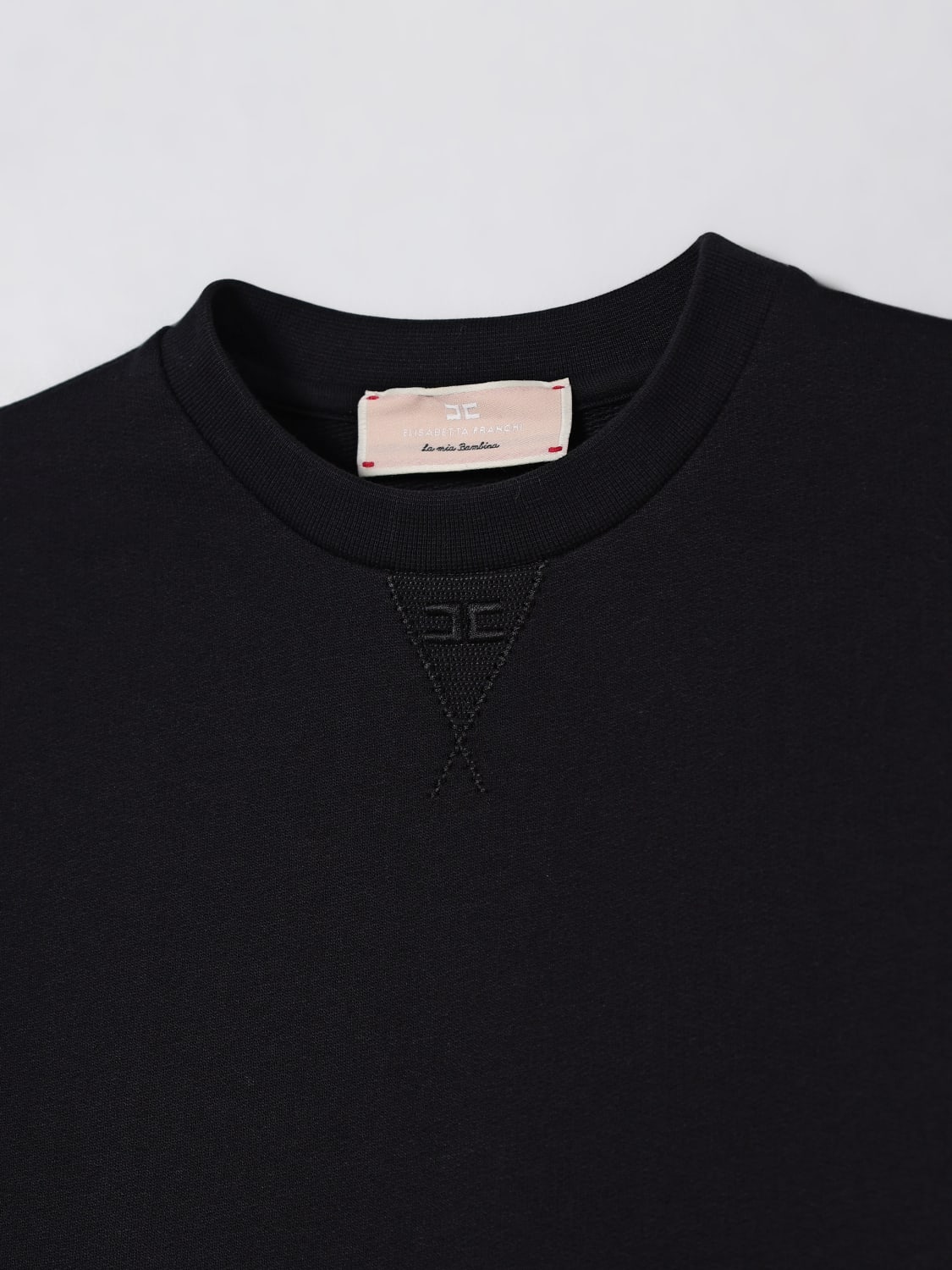 ELISABETTA FRANCHI LA MIA BAMBINA MAGLIA: Felpa Elisabetta Franchi La Mia Bambina in cotone , Nero - Img 3