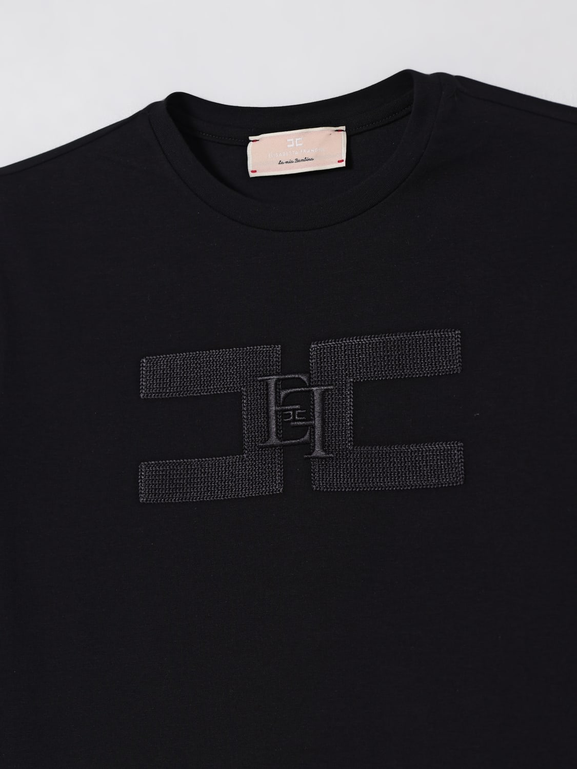 ELISABETTA FRANCHI LA MIA BAMBINA T恤: T恤 儿童 Elisabetta Franchi La Mia Bambina, 黑色 - Img 3