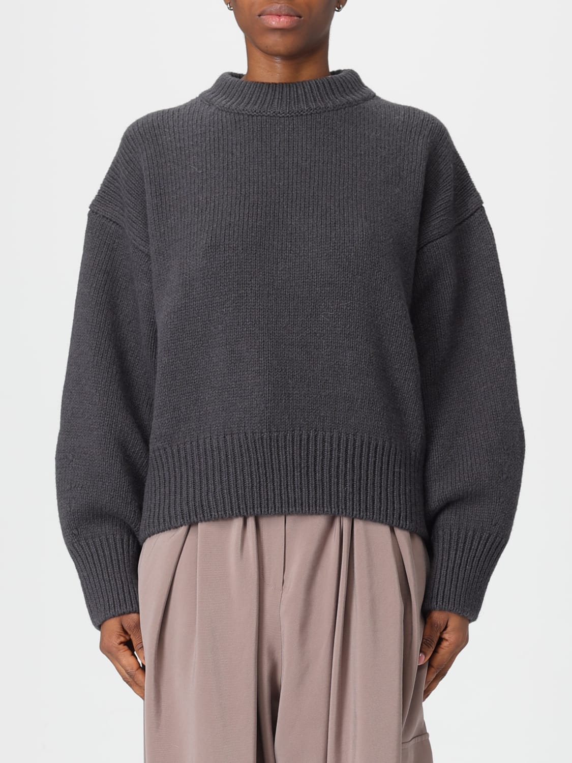 ALYSI SWEATER: Sweater woman Alysi, Grey - Img 1