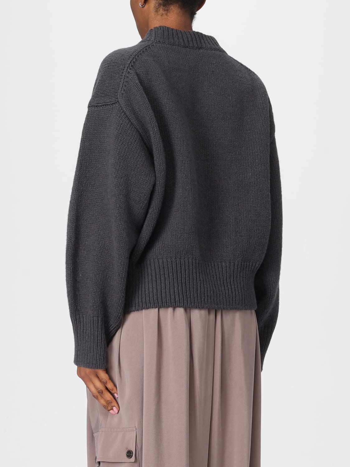 ALYSI SWEATER: Sweater woman Alysi, Grey - Img 2