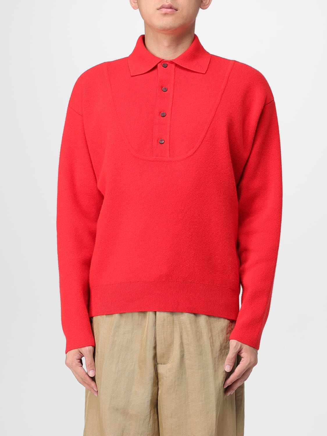 JACQUEMUS POLO: Sudadera hombre Jacquemus, Rojo - Img 1