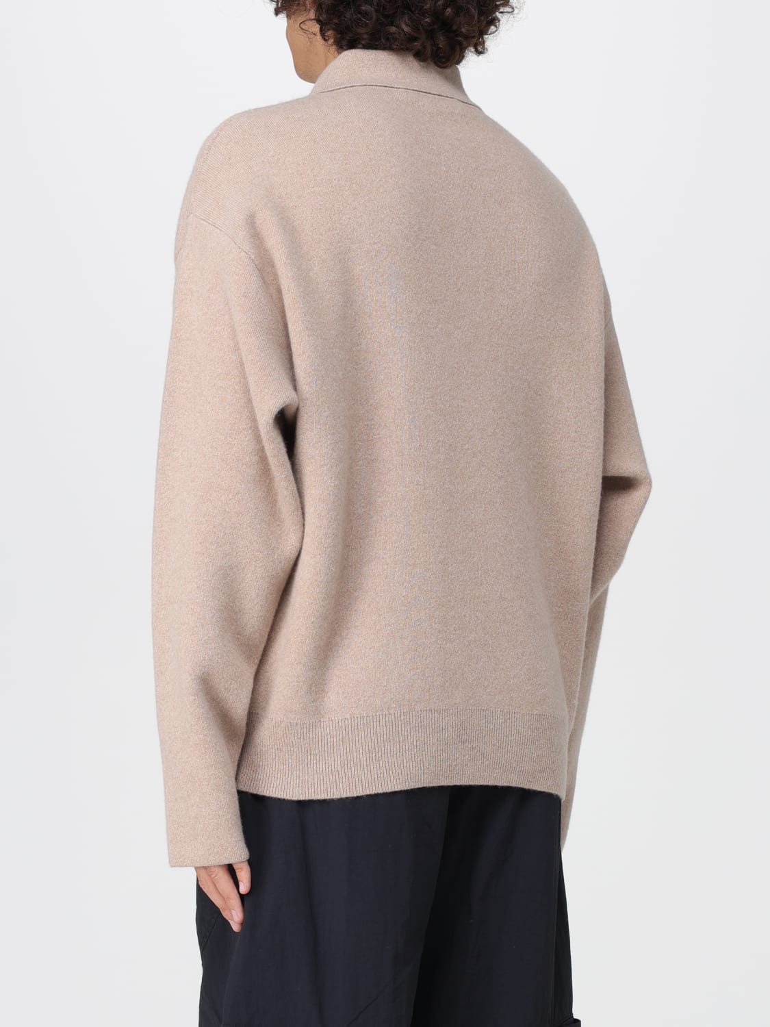 JACQUEMUS POLO SHIRT: Sweatshirt men Jacquemus, Beige - Img 3