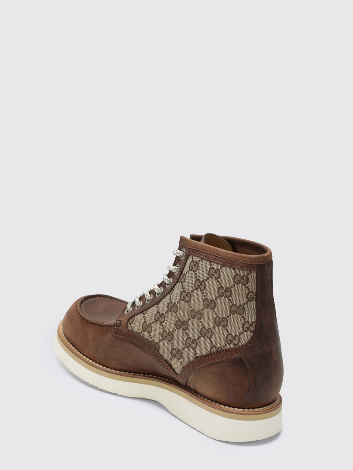 GUCCI BOOT: Boots men Gucci, Beige - Img 3