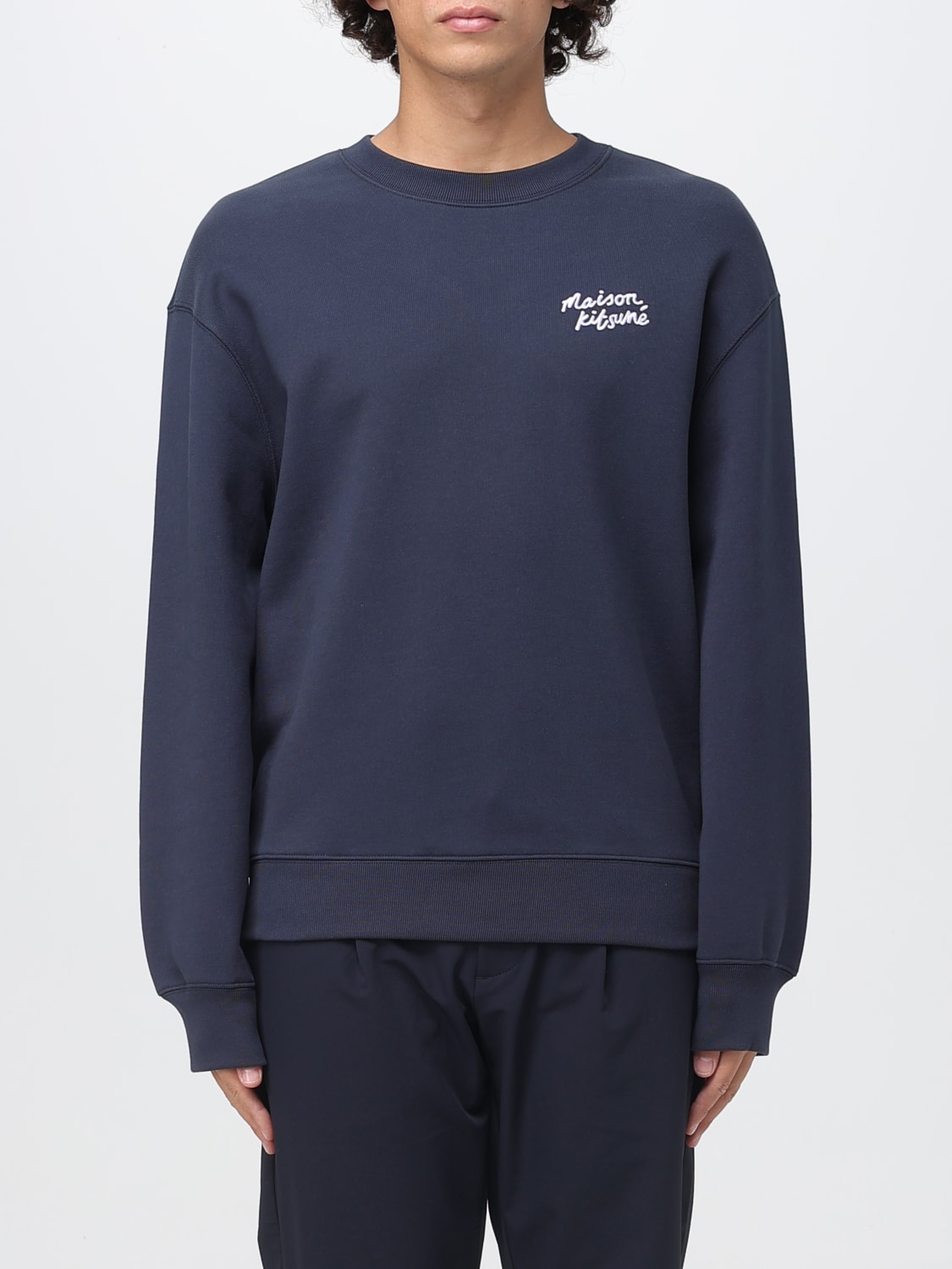 MAISON KITSUNÉ SUDADERA: Sudadera hombre Maison KitsunÉ, Azul Oscuro - Img 1