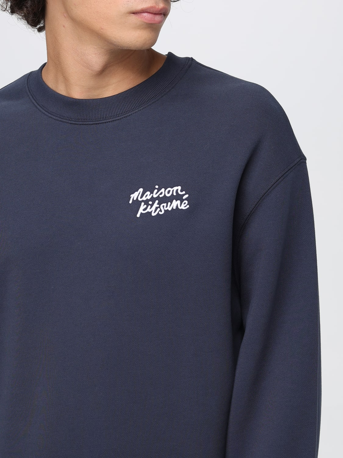 MAISON KITSUNÉ SUDADERA: Sudadera hombre Maison KitsunÉ, Azul Oscuro - Img 3