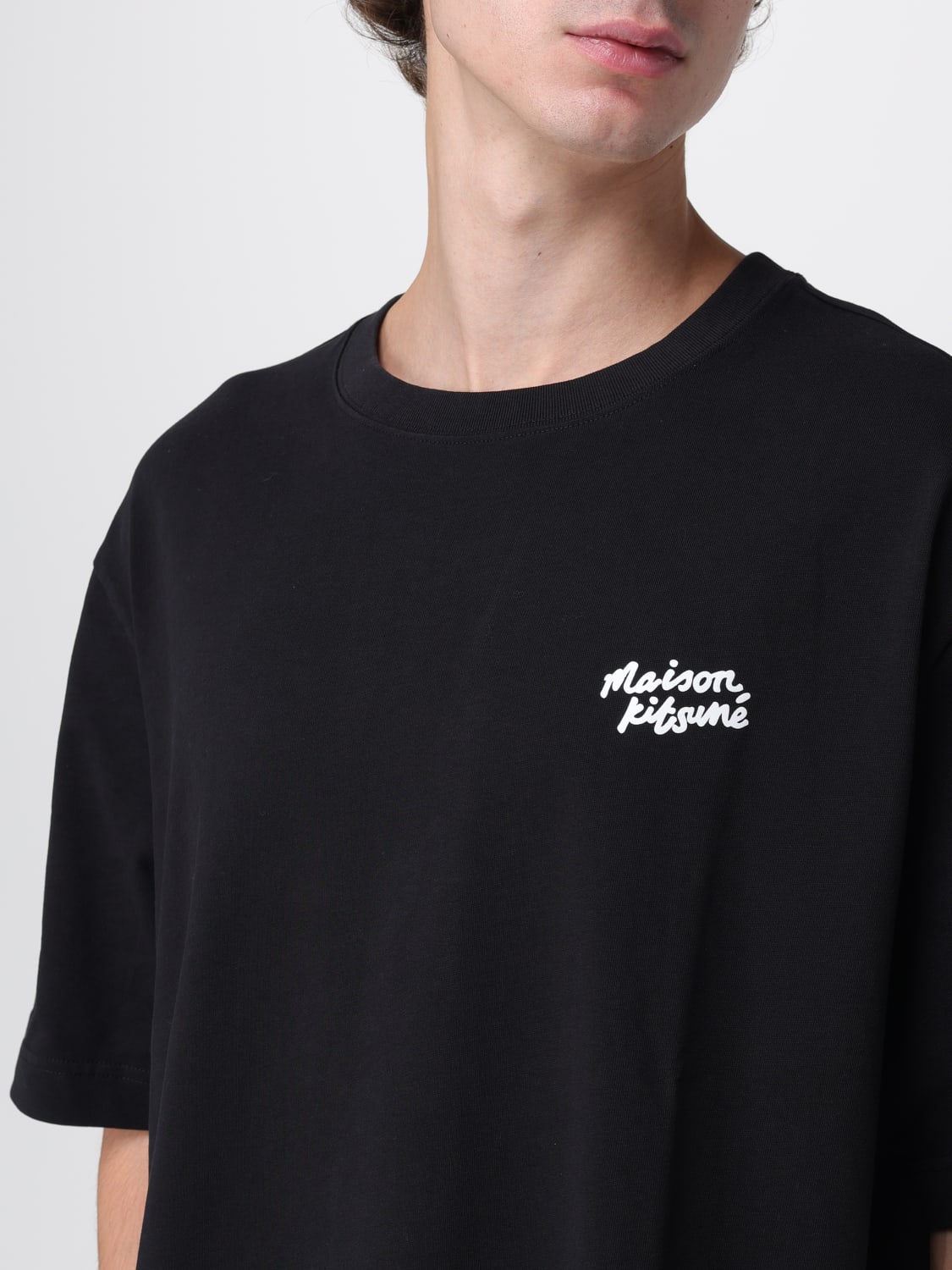 MAISON KITSUNÉ CAMISETA: Camiseta hombre Maison KitsunÉ, Negro - Img 3
