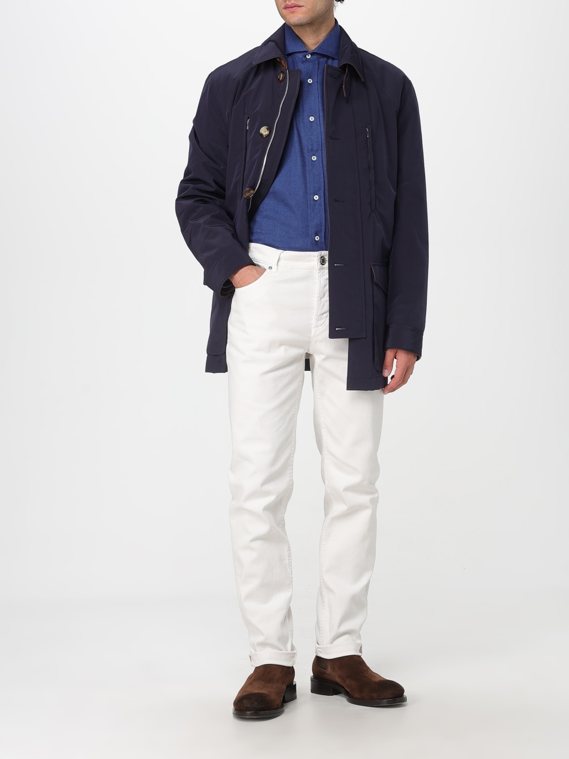 BRUNELLO CUCINELLI CHAQUETA: Chaqueta hombre Brunello Cucinelli, Azul Marino - Img 2