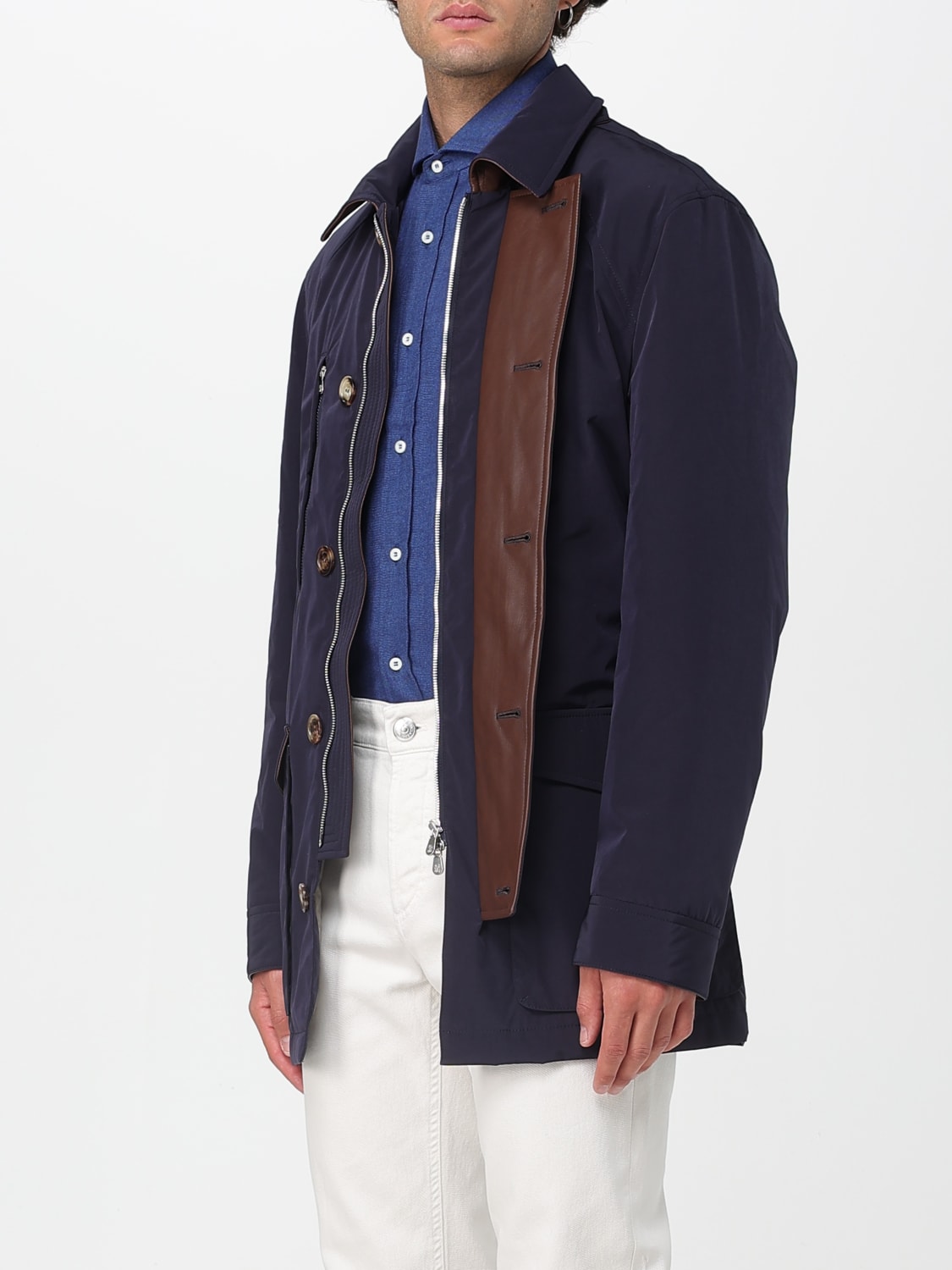 BRUNELLO CUCINELLI CHAQUETA: Chaqueta hombre Brunello Cucinelli, Azul Marino - Img 4