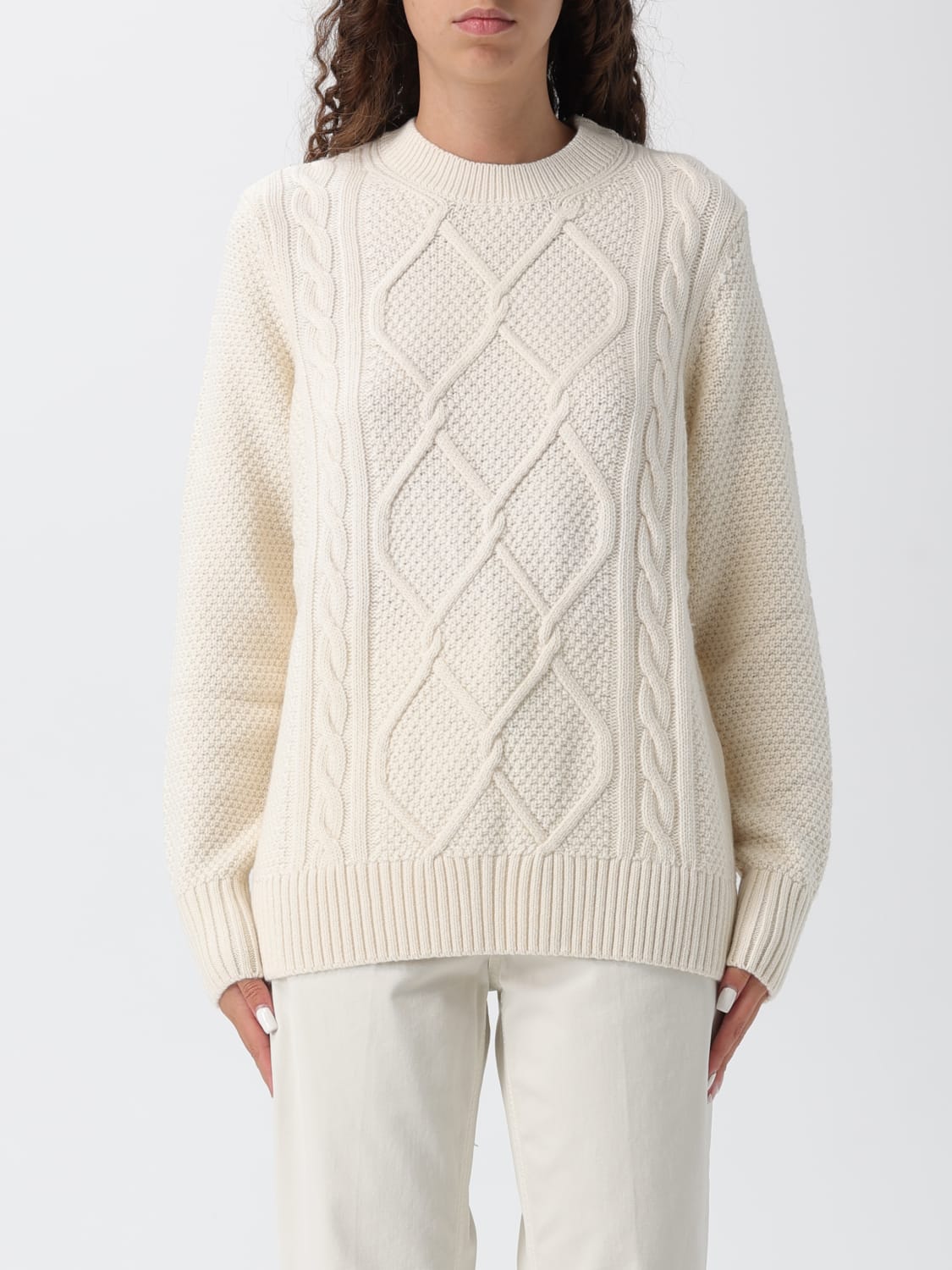 BARBOUR JERSEY: Jersey mujer Barbour, Beige - Img 1