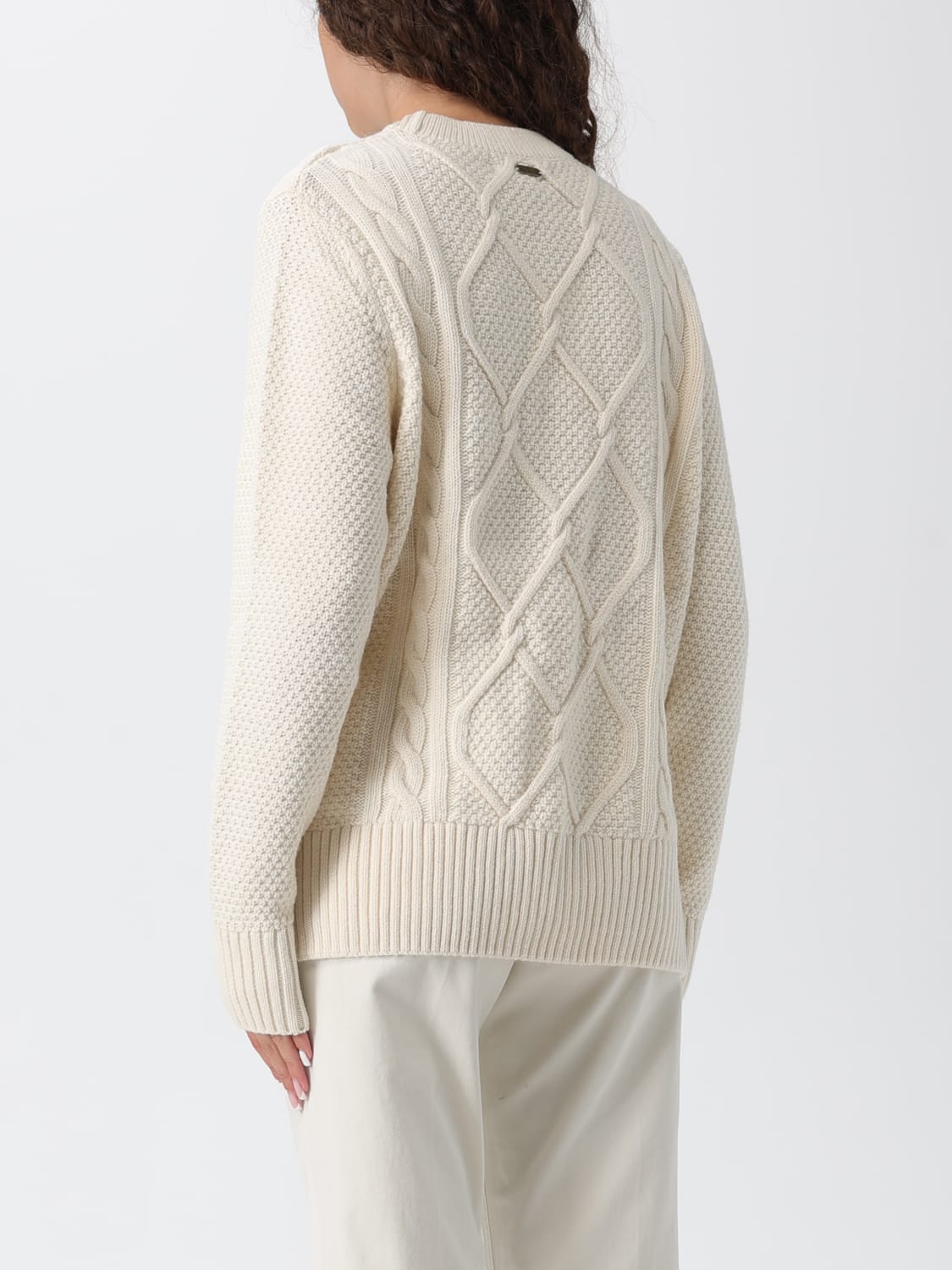 BARBOUR JERSEY: Jersey mujer Barbour, Beige - Img 2